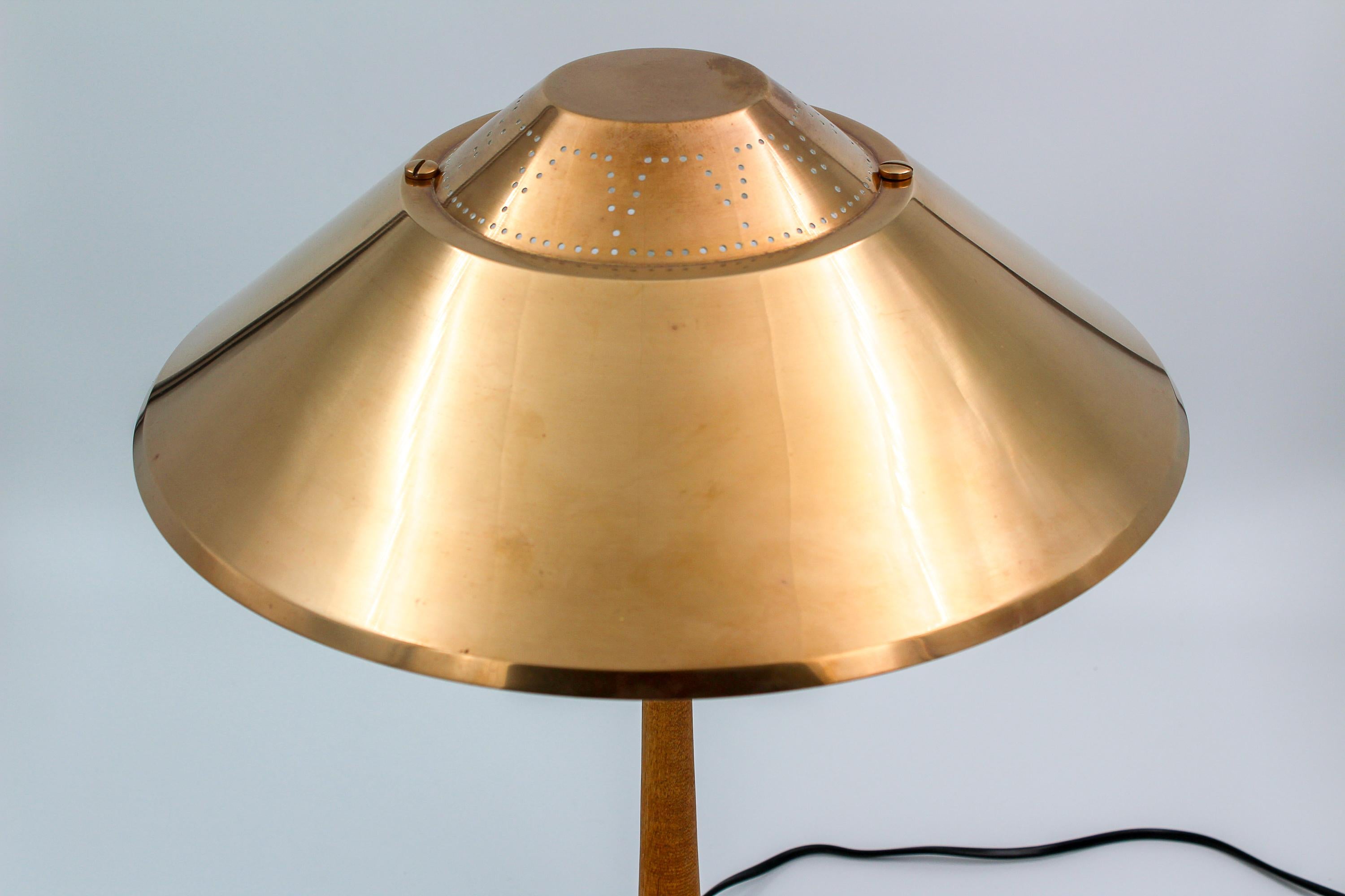 Midcentury Swedish Table Lamp by AB E Hansson & Co, 1940s im Angebot 4