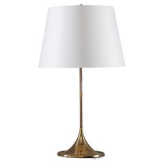 Midcentury Swedish Table Lamp in Brass by Bergboms
