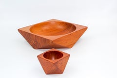 Midcentury Swedish Teak Bowls by Söwe Konst, 1950s