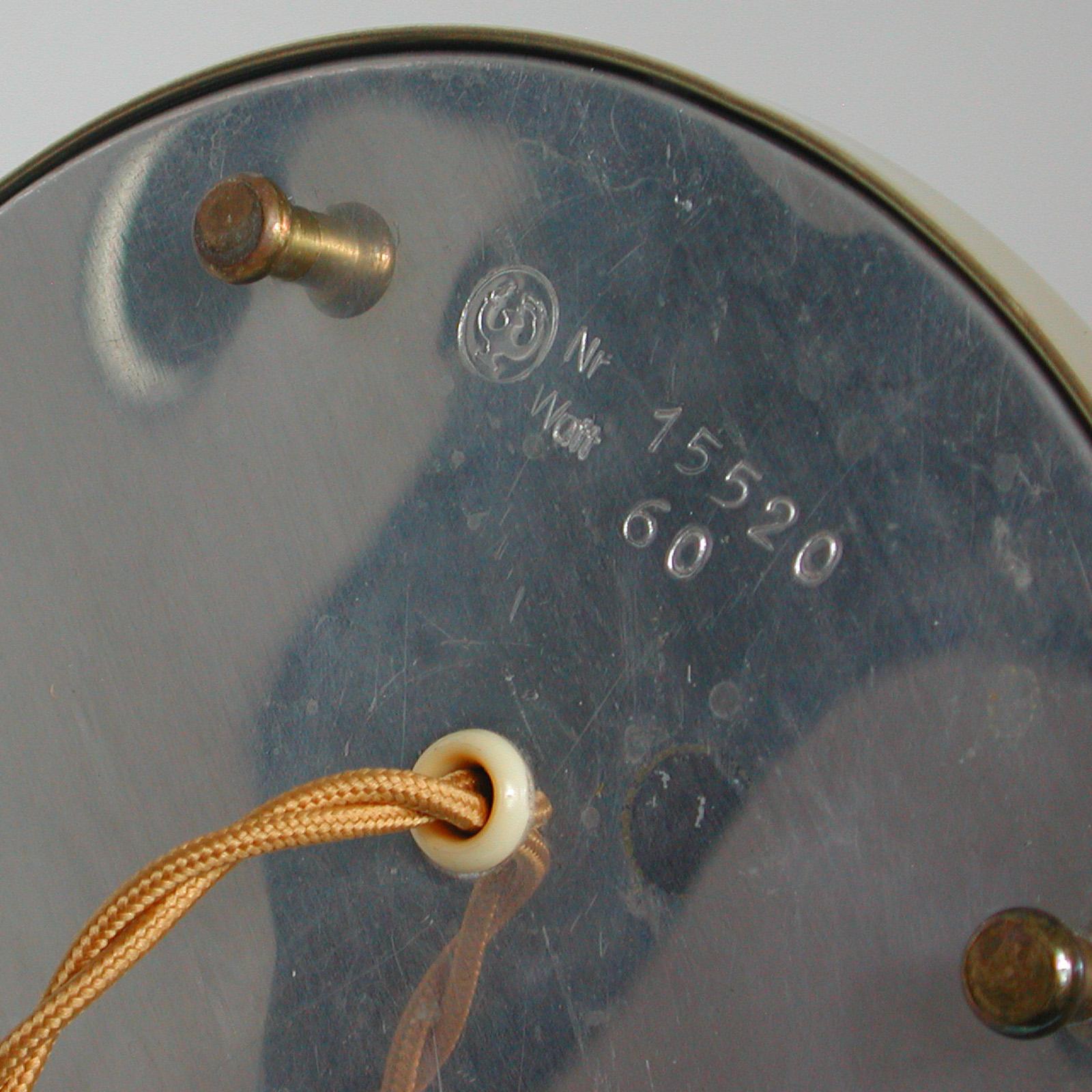 Midcentury Swedish Teak, Brass and Frosted Glass Table Lamp by Böhlmarks, 1950s 9
