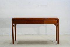 Midcentury Swedish Teak Console Table or Desk, 1950s