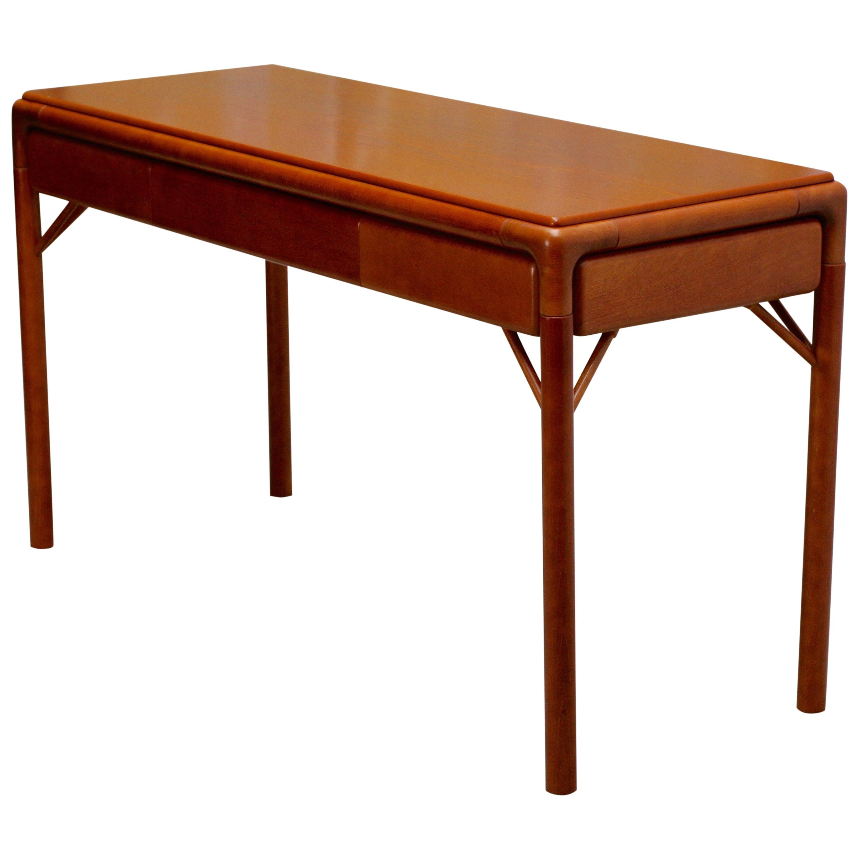 Midcentury Swedish Teak Console Table or Desk, 1950s For Sale
