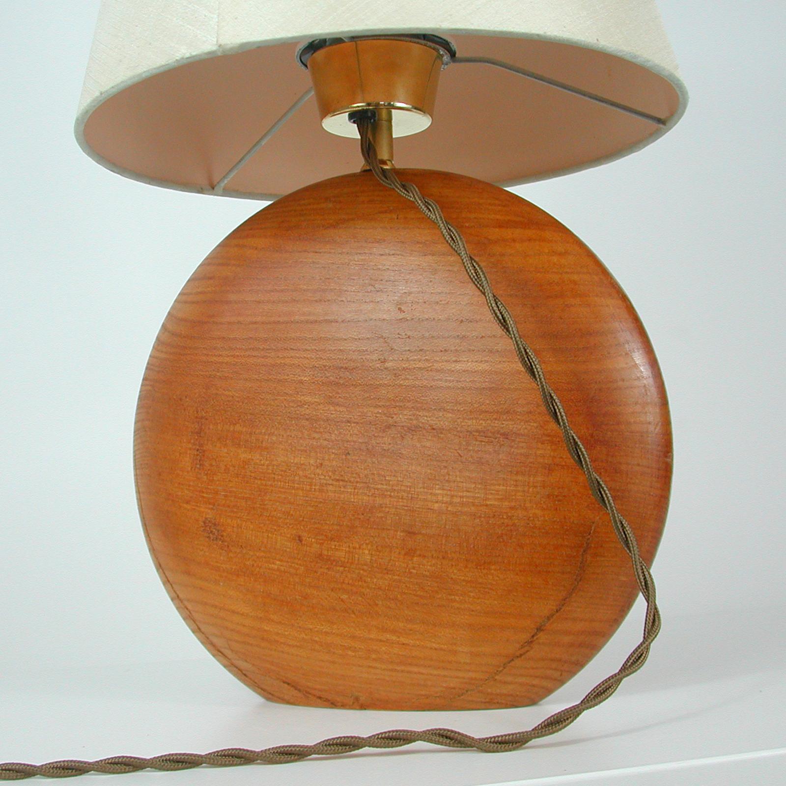 Midcentury Swedish Teak Table Lamp, 1960s For Sale 4