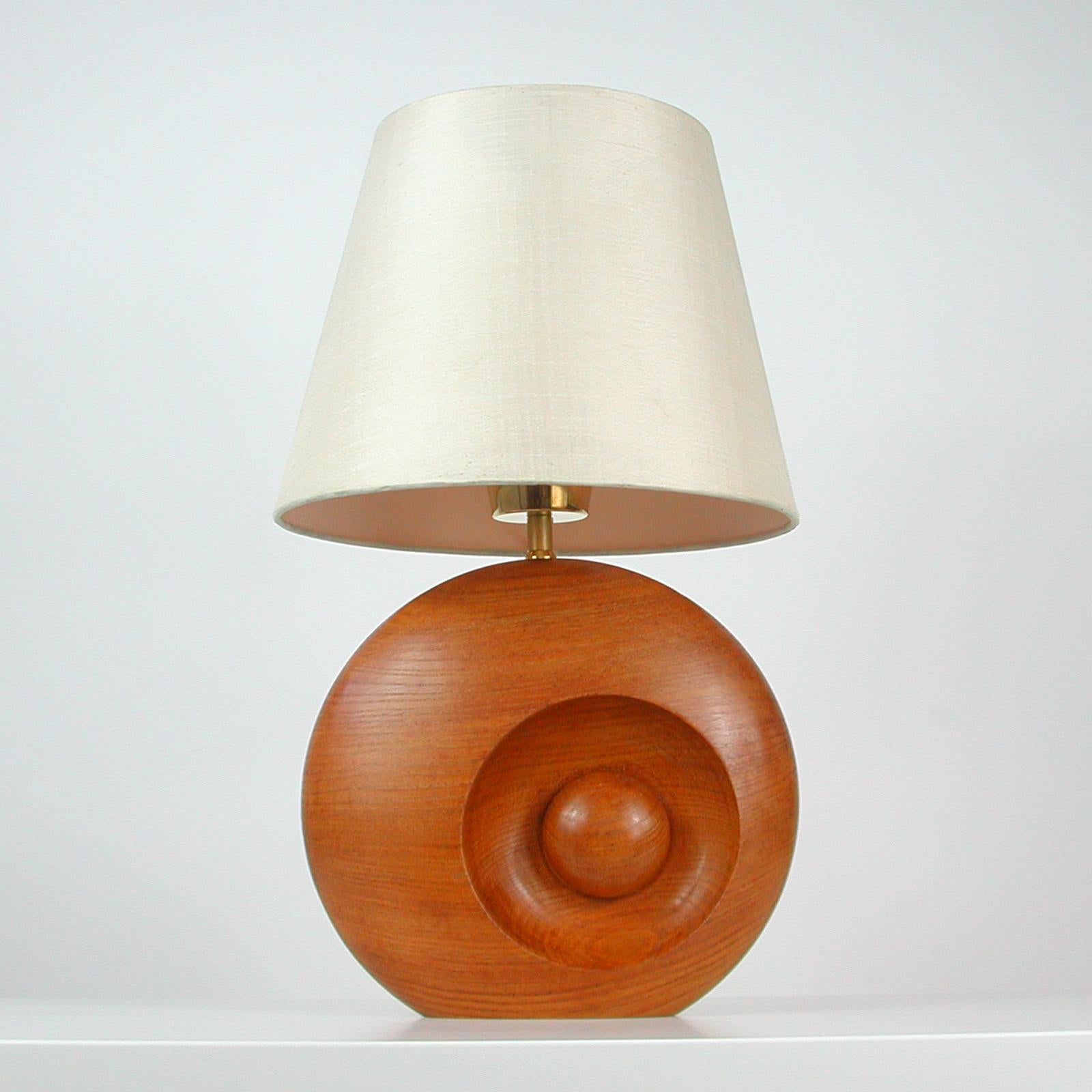 Midcentury Swedish Teak Table Lamp, 1960s For Sale 6