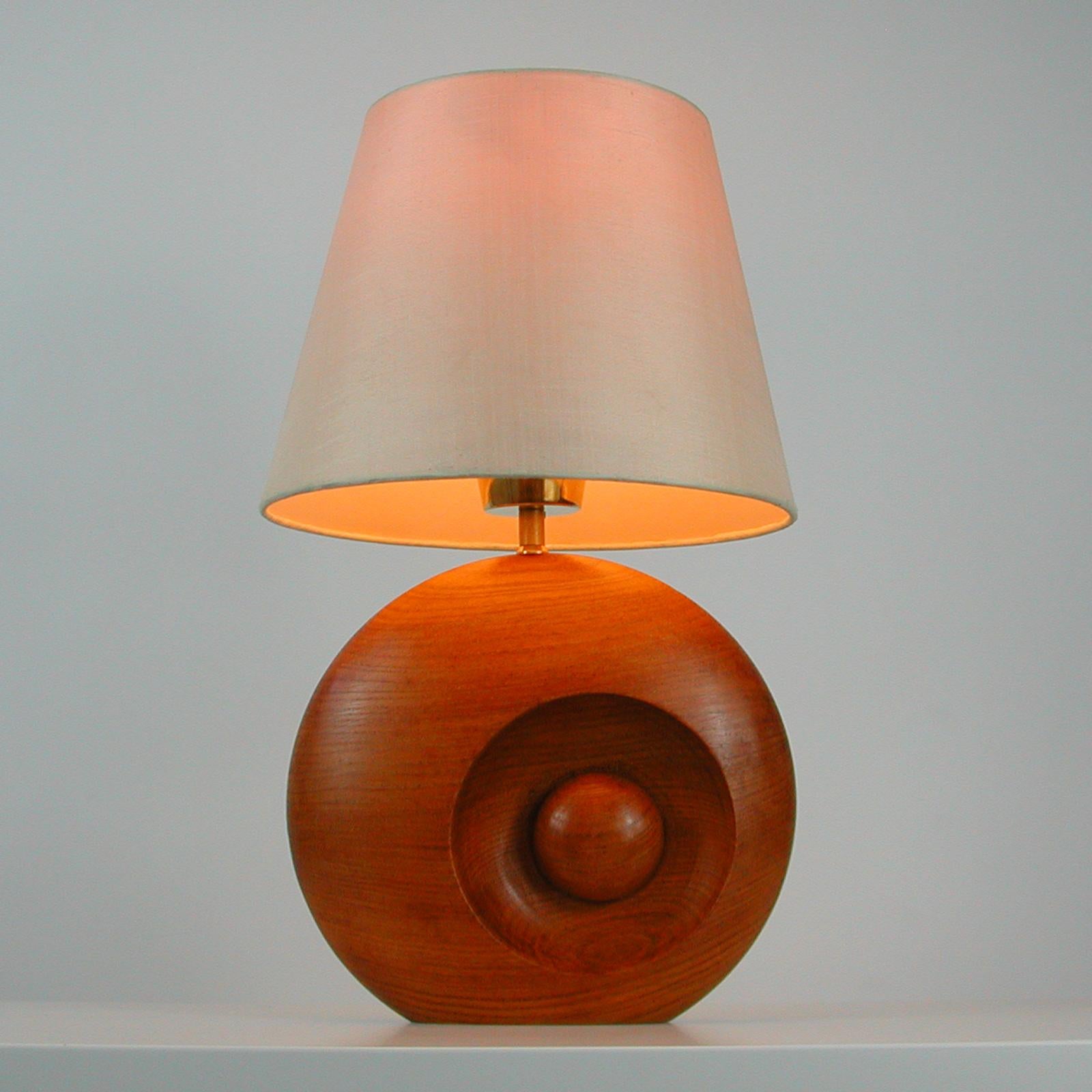 Midcentury Swedish Teak Table Lamp, 1960s For Sale 7