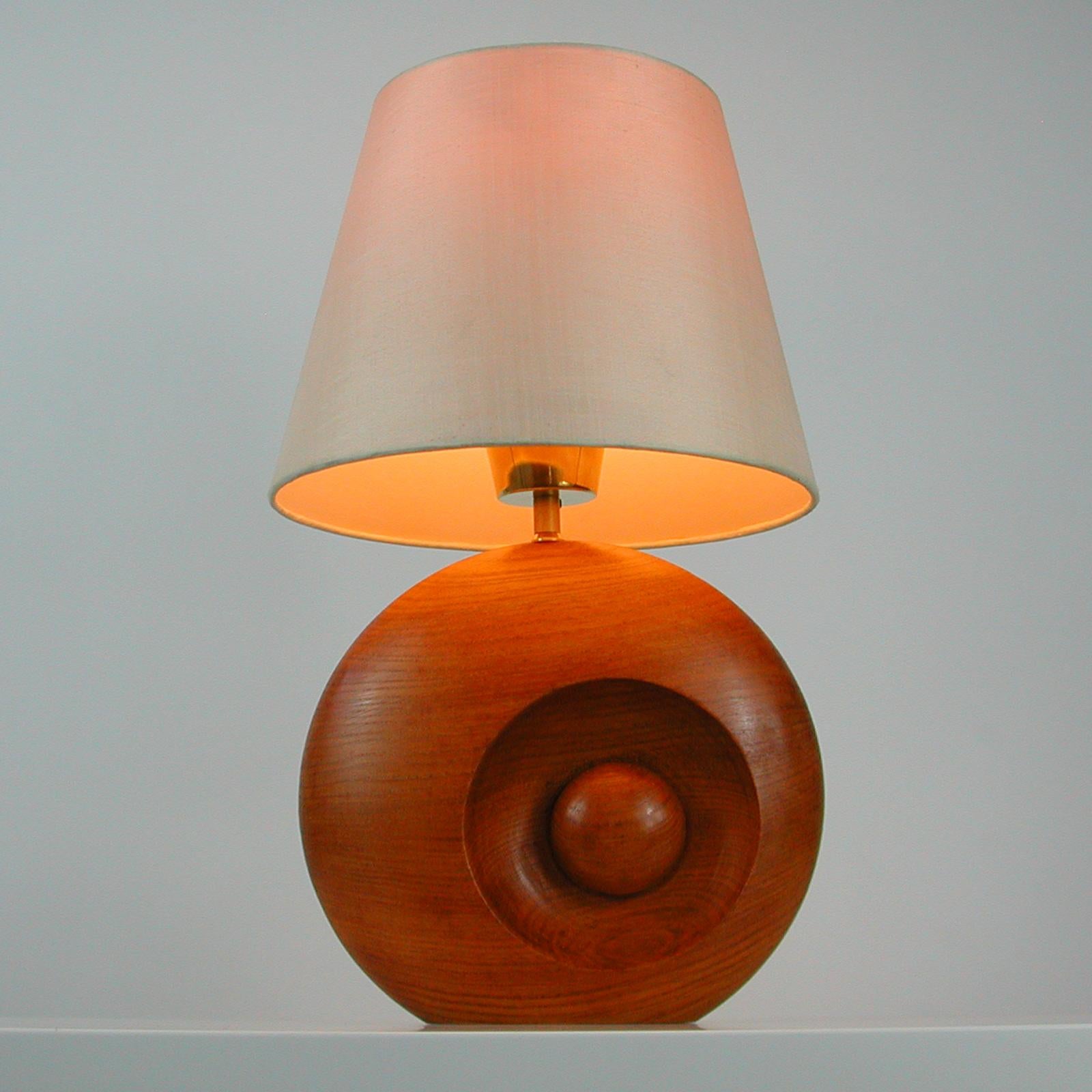 Midcentury Swedish Teak Table Lamp, 1960s For Sale 10