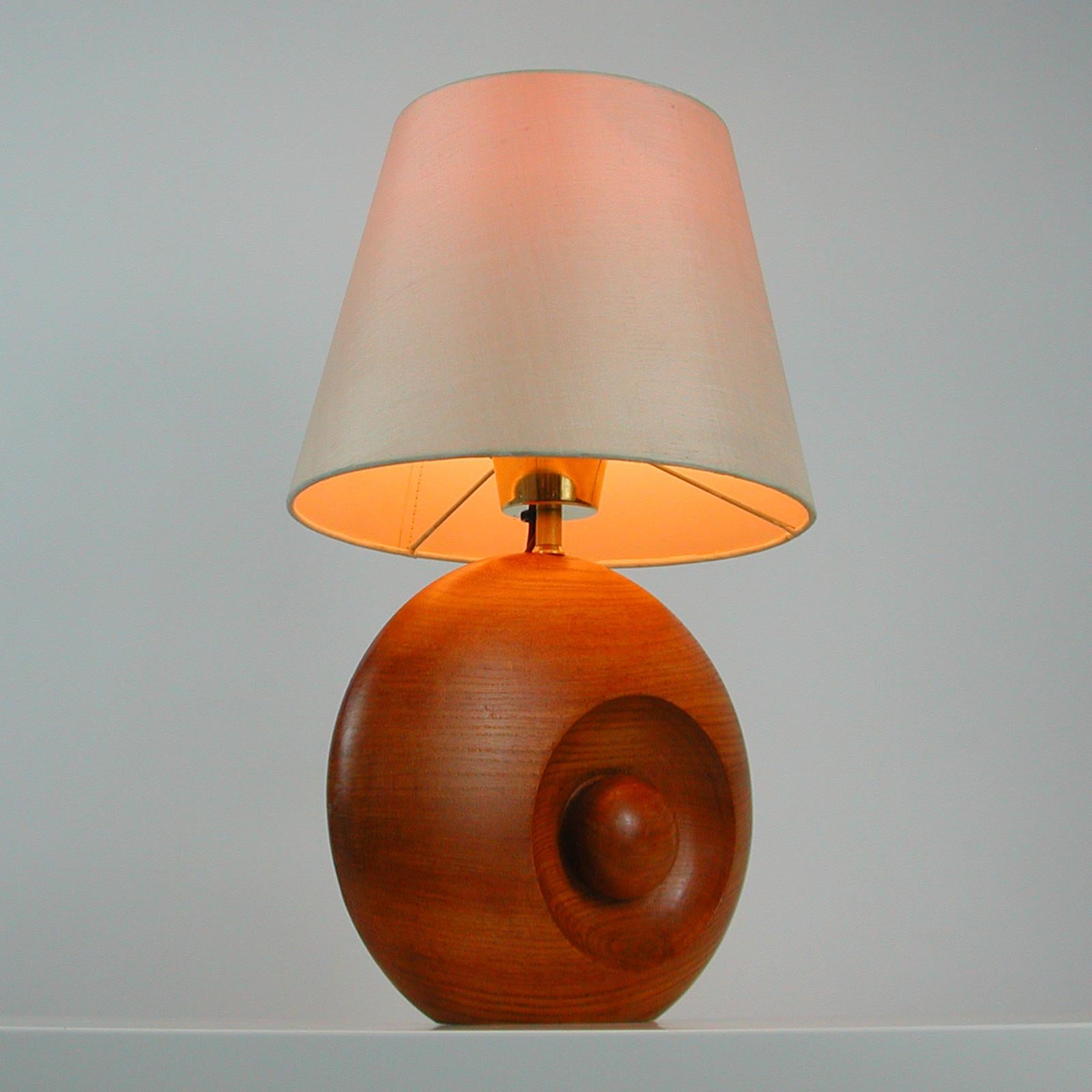 Midcentury Swedish Teak Table Lamp, 1960s For Sale 11