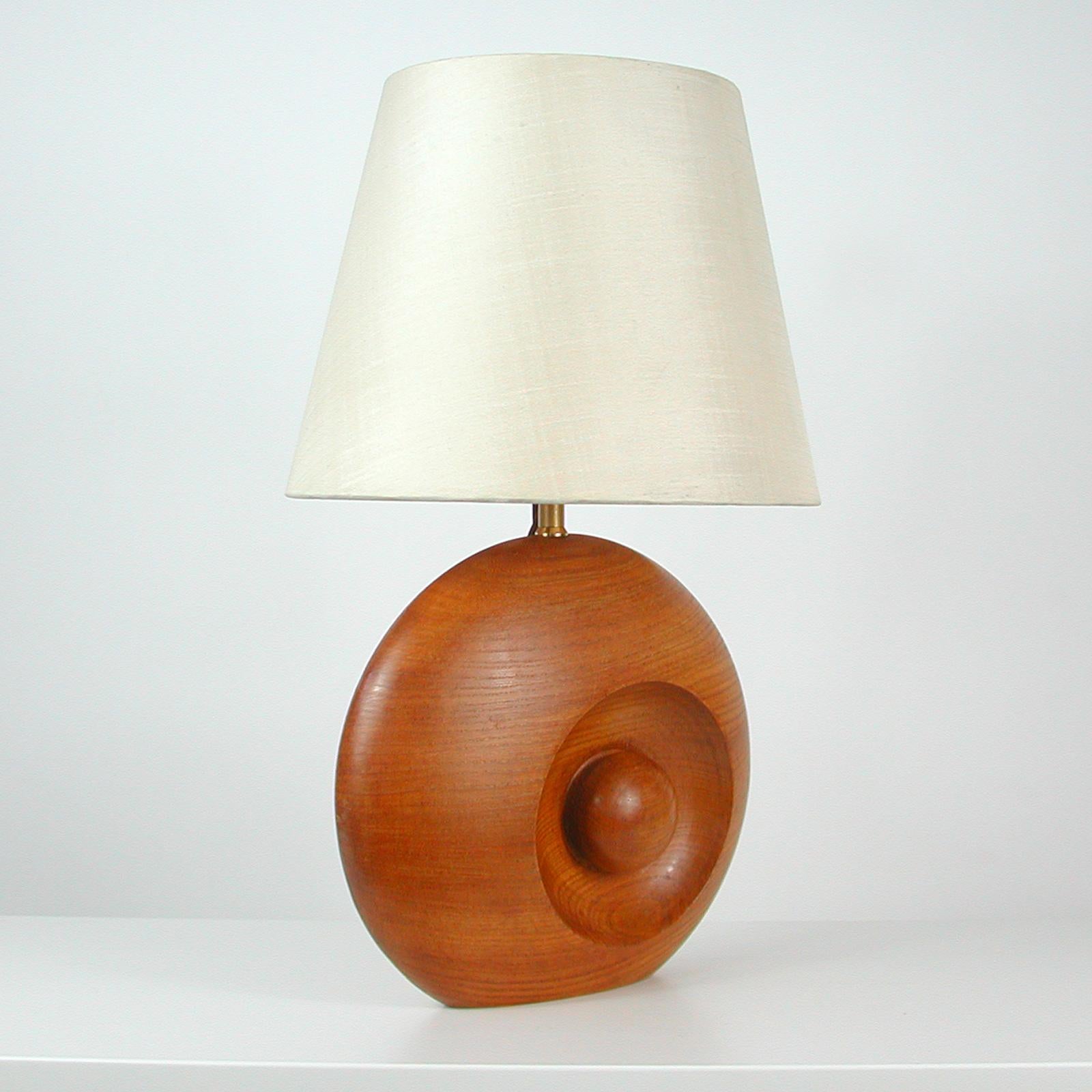 Mid-20th Century Midcentury Swedish Teak Table Lamp, 1960s For Sale