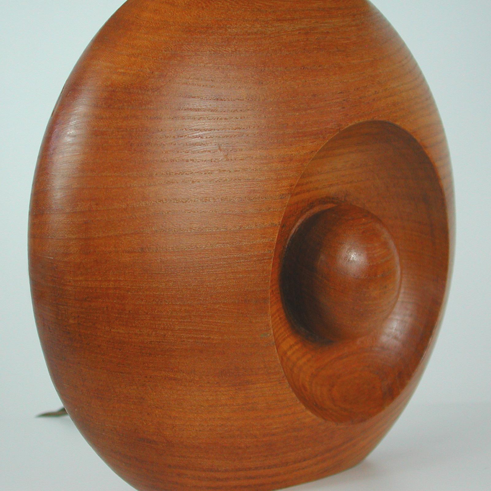 Midcentury Swedish Teak Table Lamp, 1960s For Sale 2