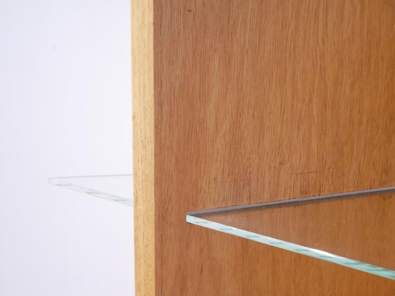 Midcentury Swiss Modernist VShaped Freestanding Shelving Unit For Sale at 1stDibs