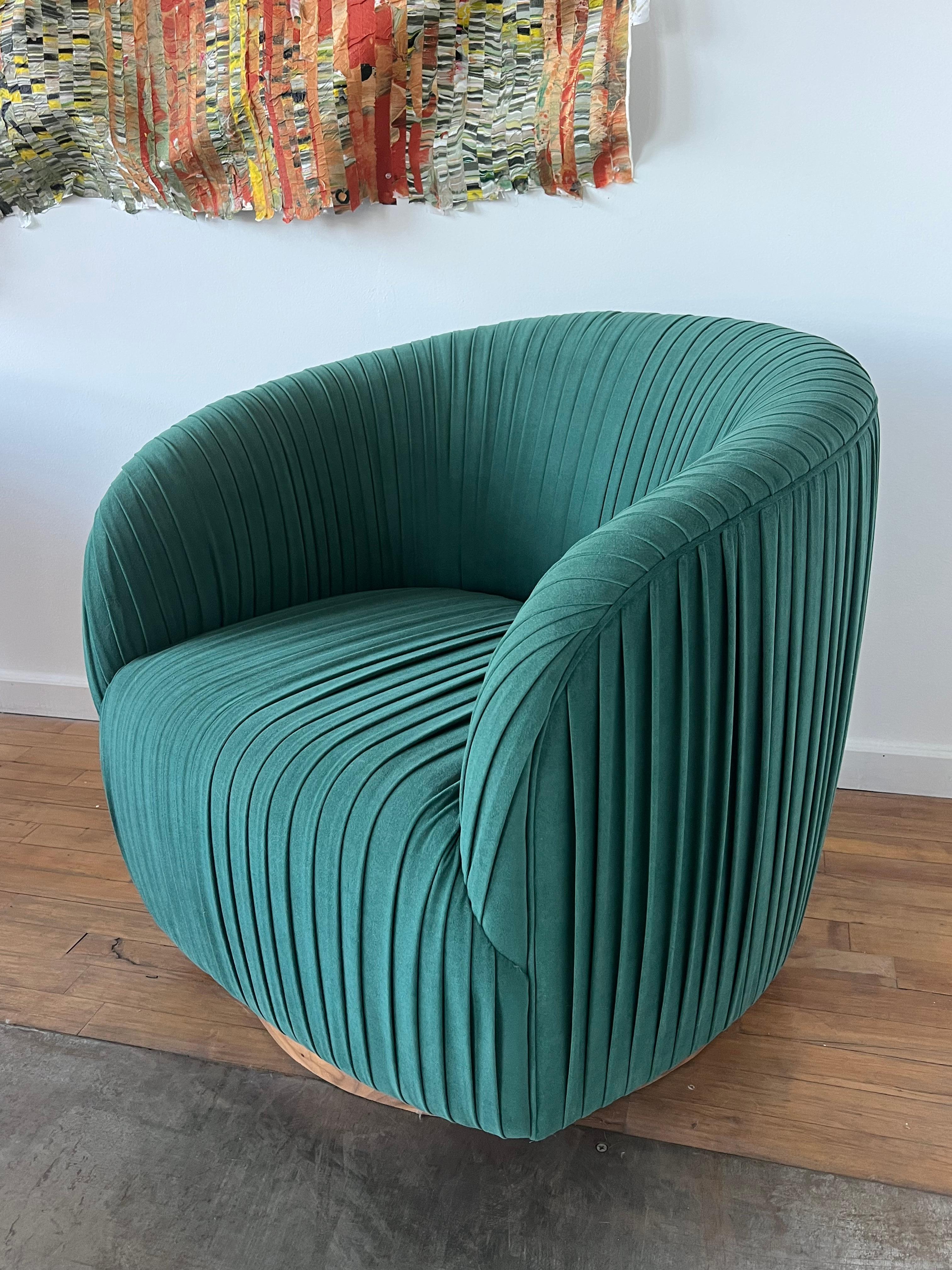 Mid-20th Century Mid-Century Swivel Barrel Chairs  For Sale