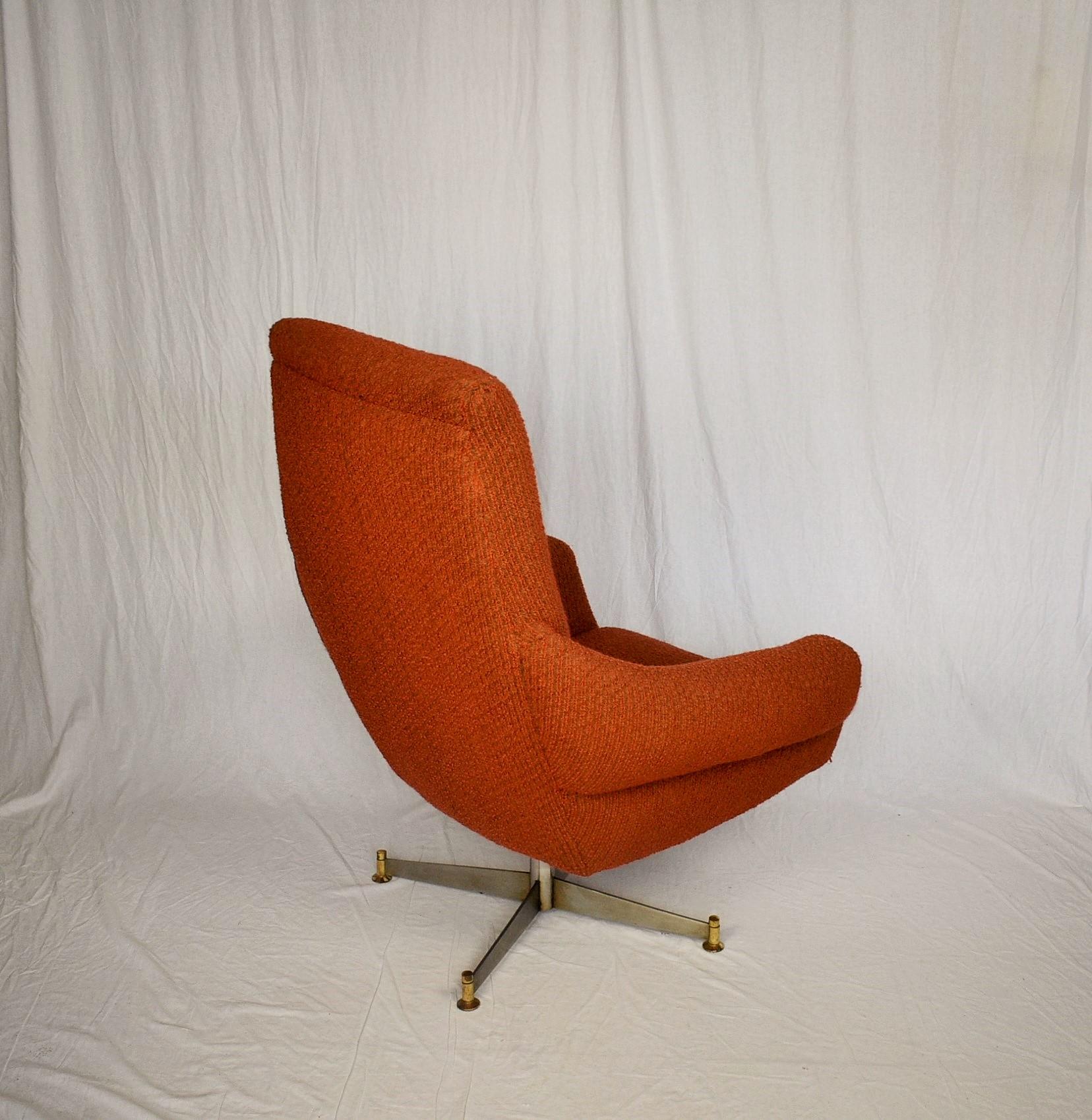 Mid-Century Modern Mid-Century Swivel Chair, Italian, 1969s For Sale