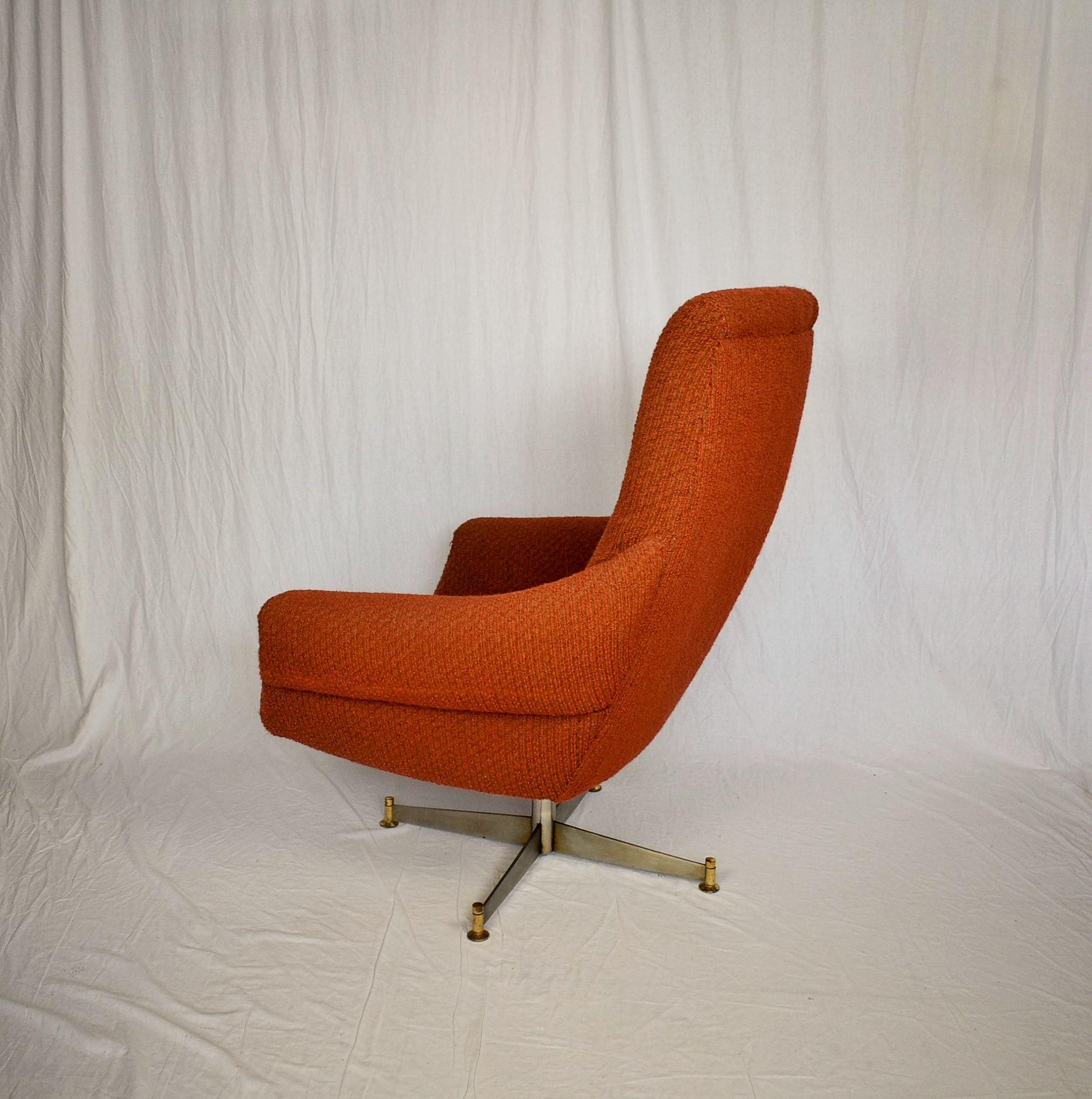 Mid-Century Swivel Chair, Italian, 1969s In Good Condition For Sale In Praha, CZ