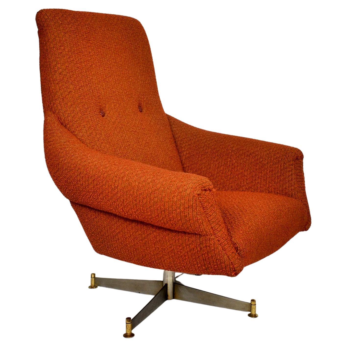 Mid-Century Swivel Chair, Italian, 1969s For Sale