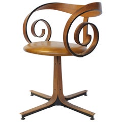 Midcentury Swivel Desk Chair by George Mulhauser