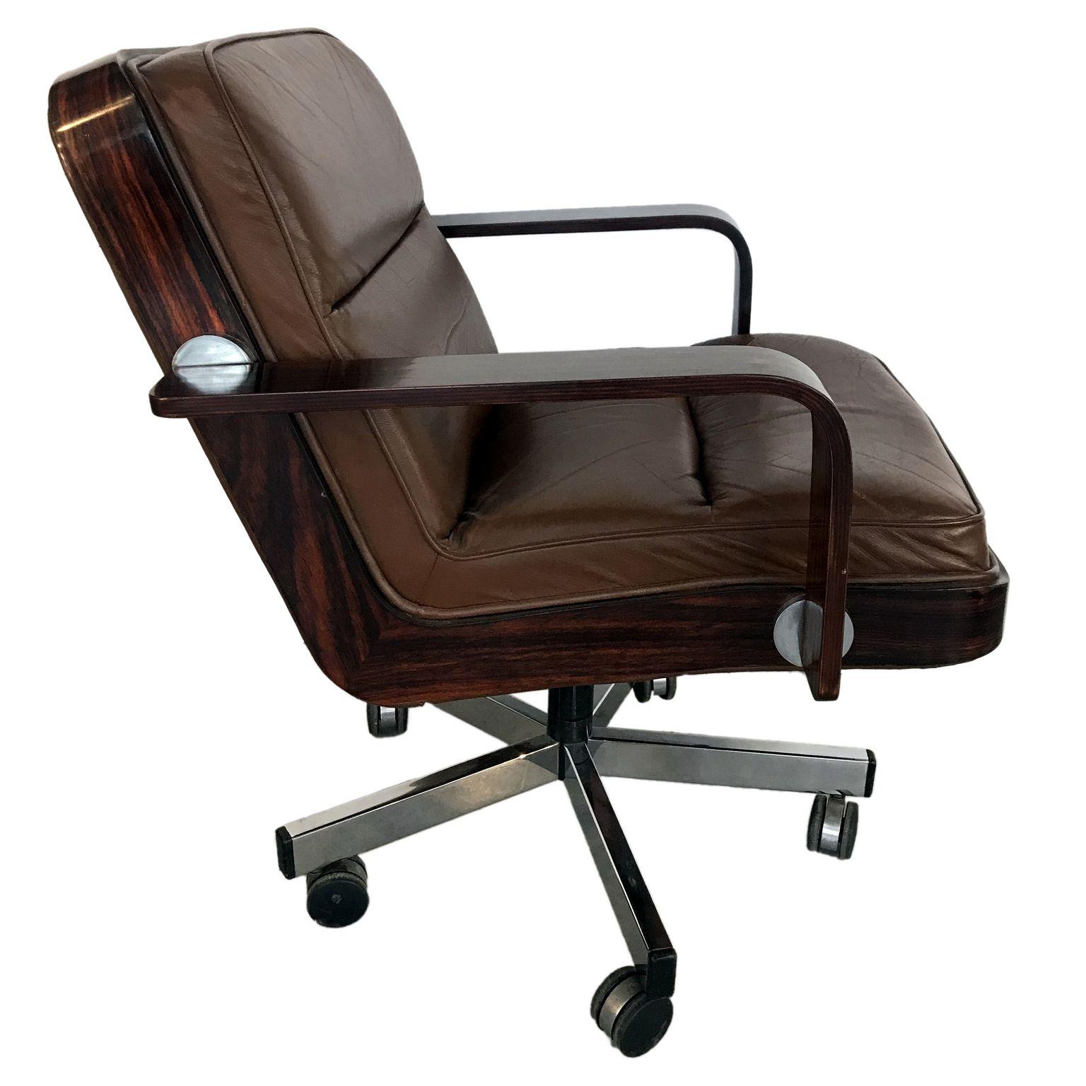 Midcentury Swivel Desk Chair For Sale
