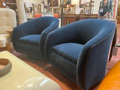 Chaises longues pivotantes du Midcentury