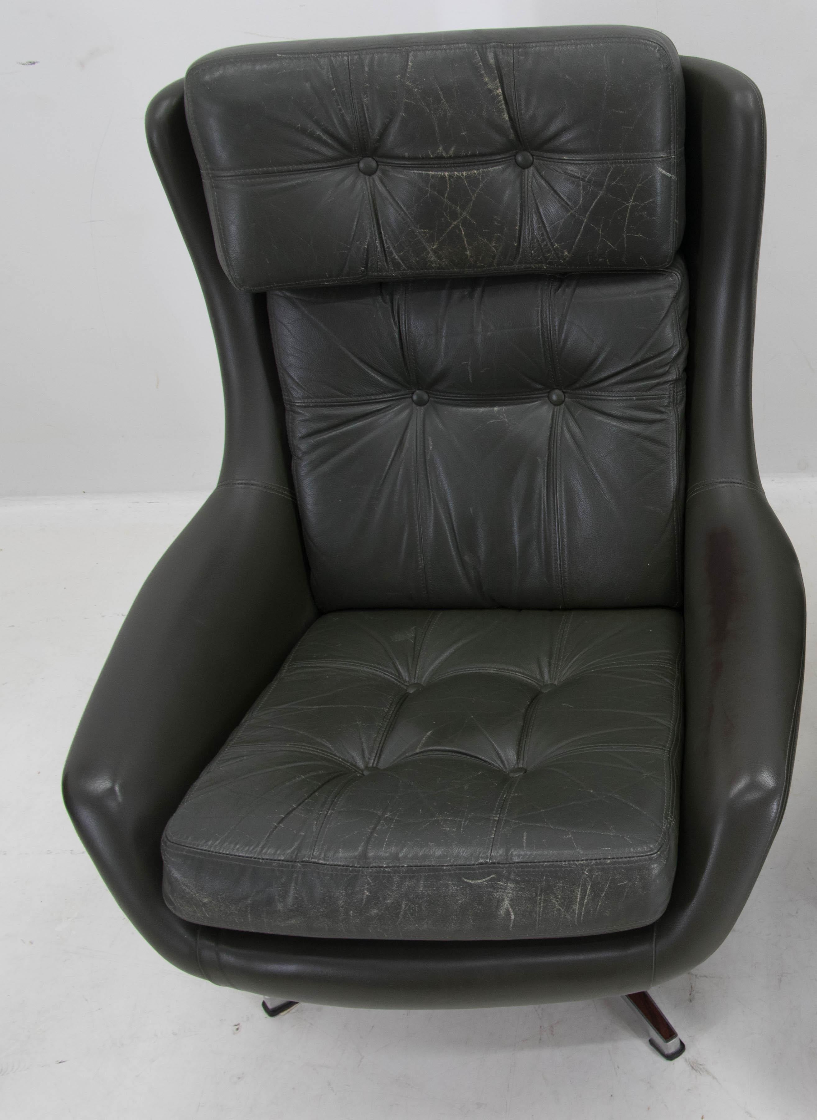 Fin du 20e siècle Fauteuil à bascule du milieu du siècle, PEEM, Finland, années 1970 en vente