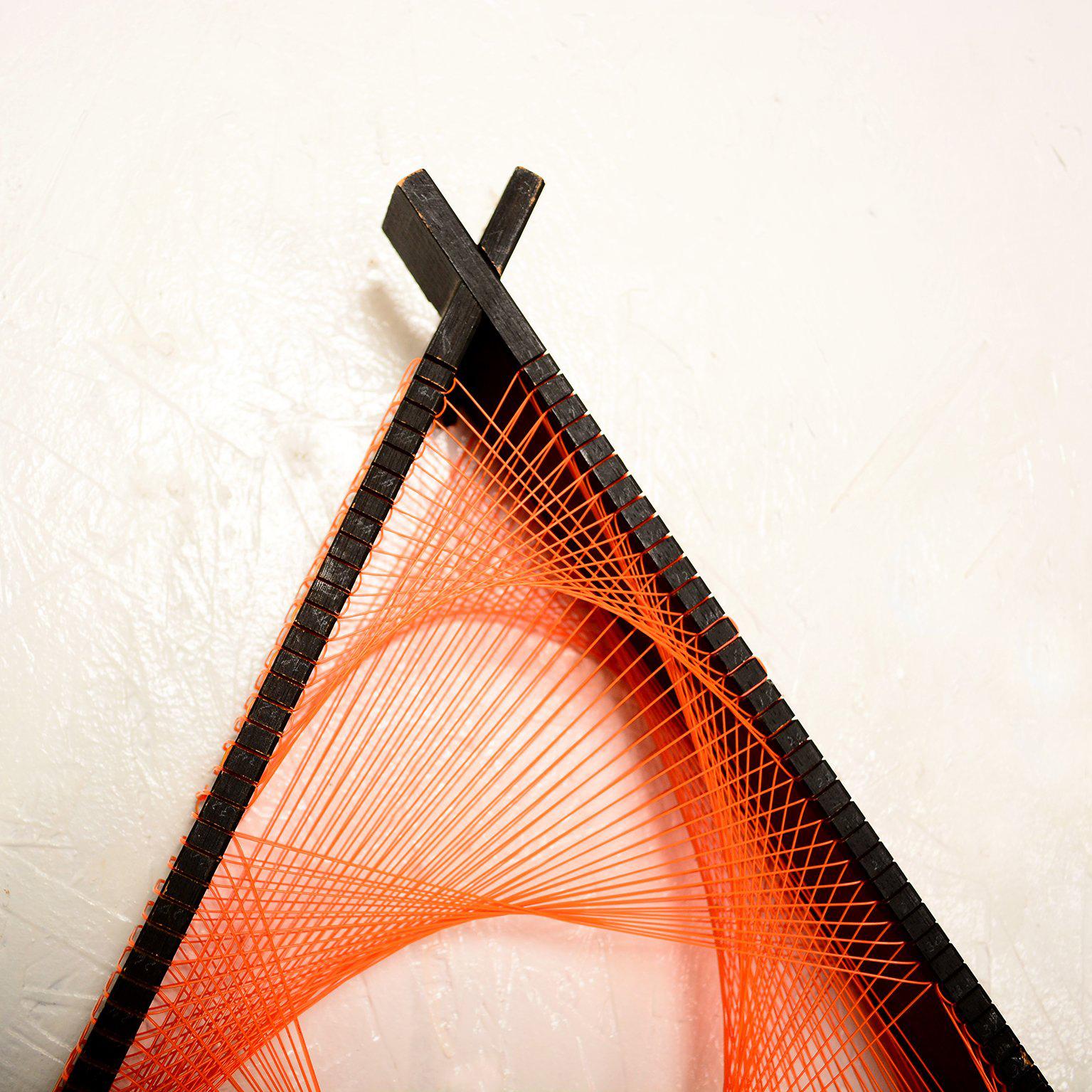 Midcentury Symmography String Art, 1960s In Good Condition In Chula Vista, CA
