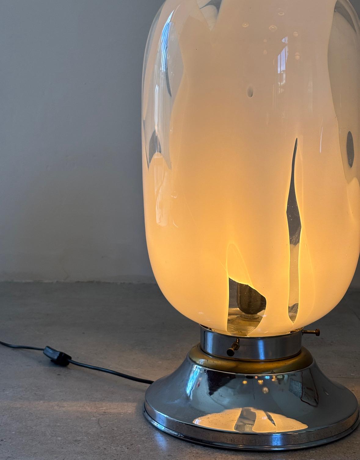Vetro soffiato Lampada da tavolo/pavimento del Medioevo di Carlo Nason, 1960 Italia in vendita