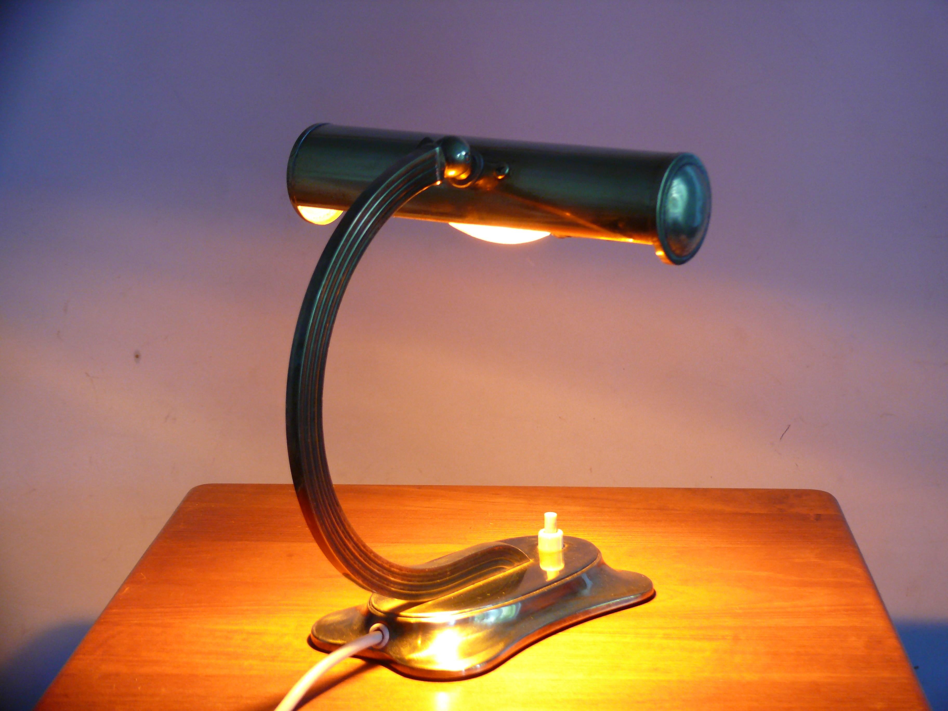 Metal Midcentury Table Lamp / Bedside Lamp - Germany, 1960s For Sale