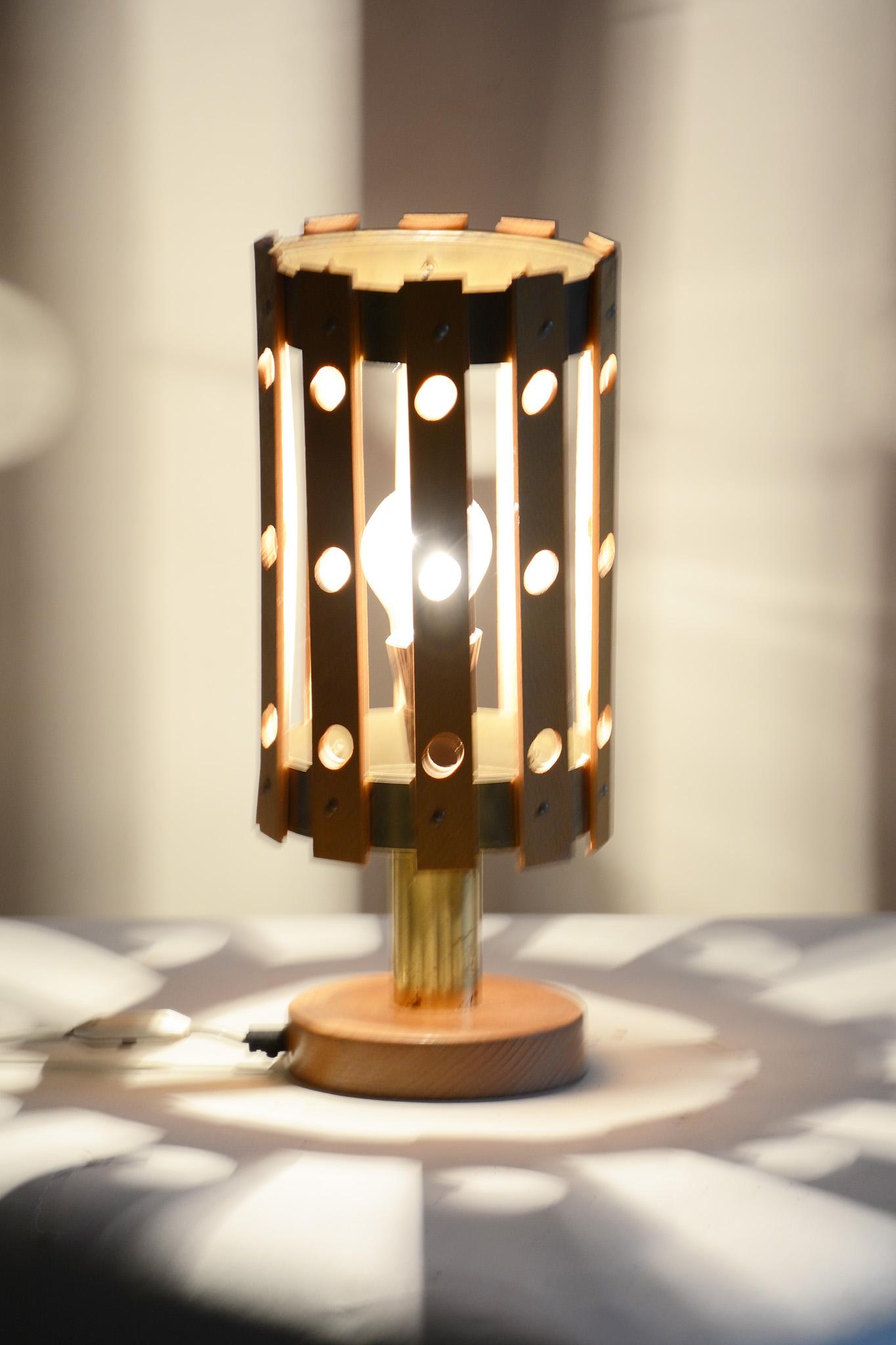Midcentury Table Lamp Made by Pokrok Zilina

Period: 1960-1969
Maker: Pokrok Zilina
Source: Slovakia
Material: Beech, Brass

This item features classic Mid-Century Modern (MCM) design elements. Elements of MCM interior design include clean