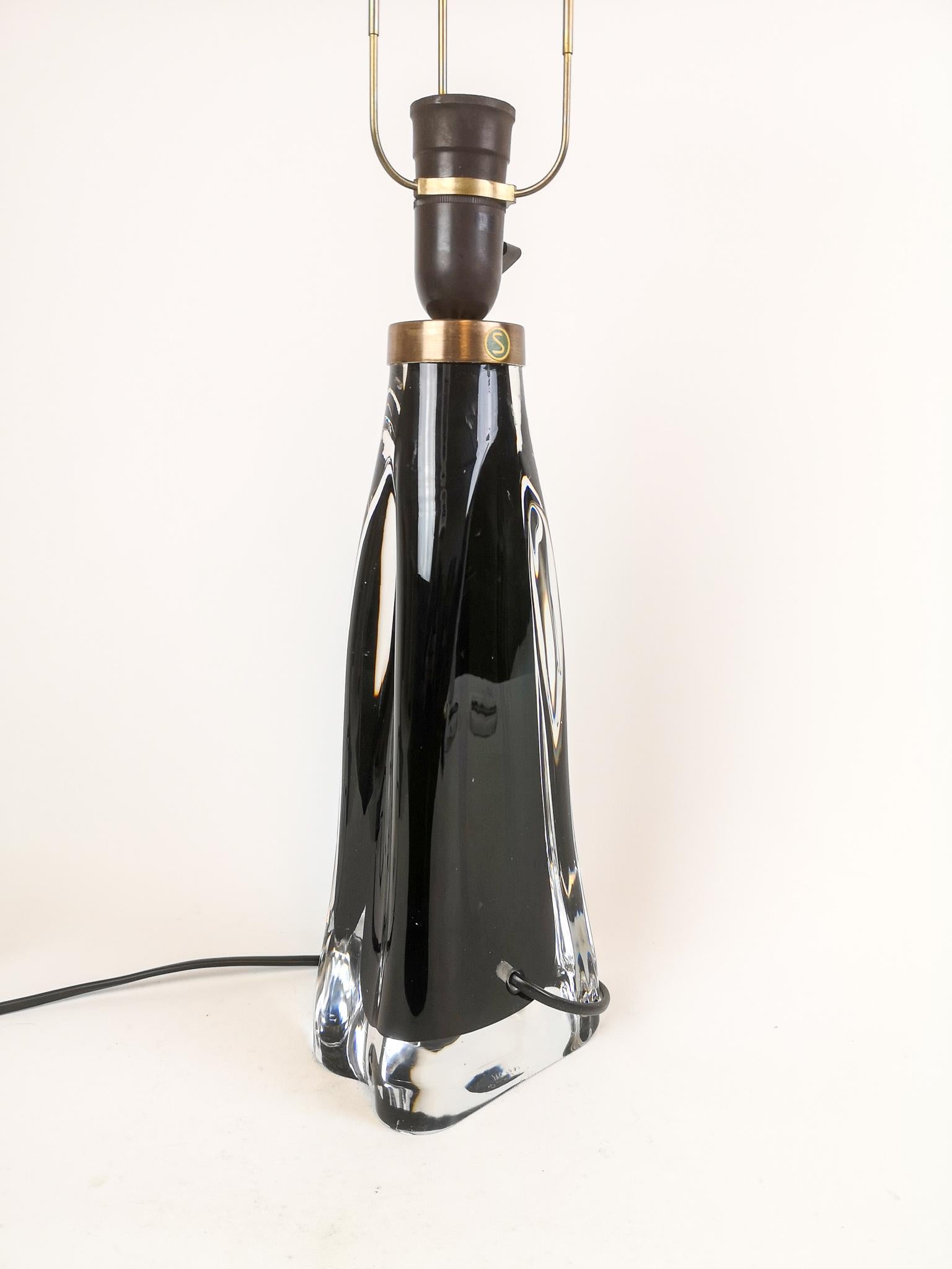 Mid-20th Century Midcentury Table Lamp by Carl Fagerlund for Orrefors Sweden RD 1323