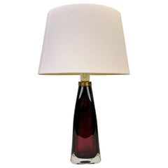 Midcentury Table Lamp by Carl Fagerlund for Orrefors Sweden RD 1323