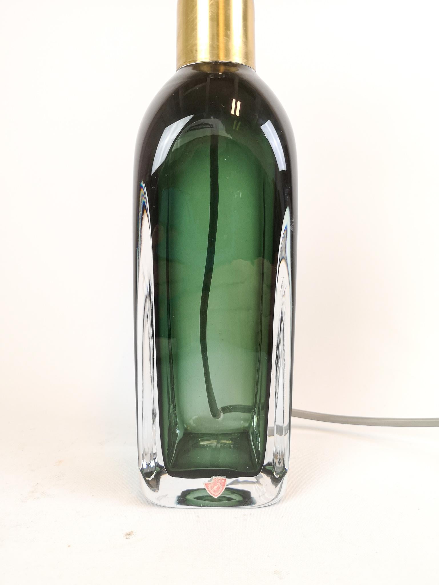 Midcentury Table Lamp by Carl Fagerlund for Orrefors Sweden RD 1406 In Good Condition In Hillringsberg, SE