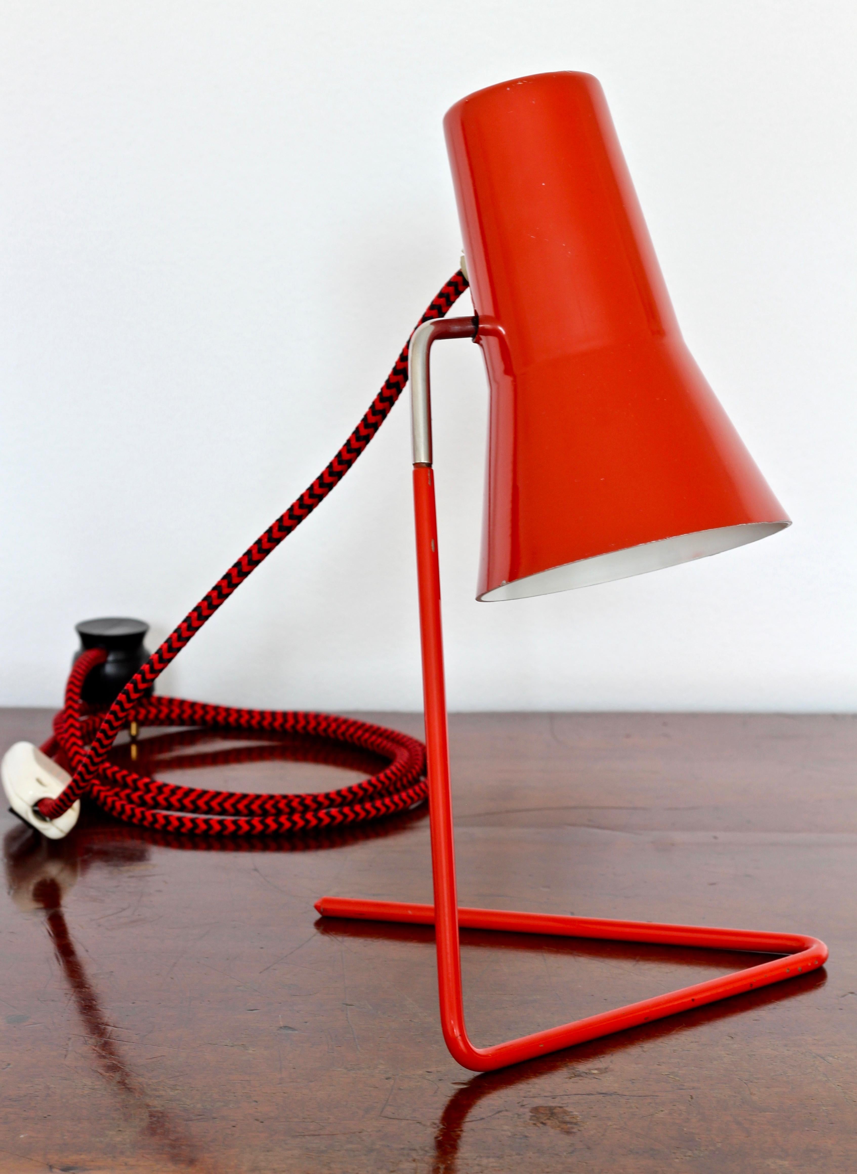 Midcentury Table Lamp by Josef Hurka for Drupol-Praha, 1950s In Good Condition In Wrocław, Poland