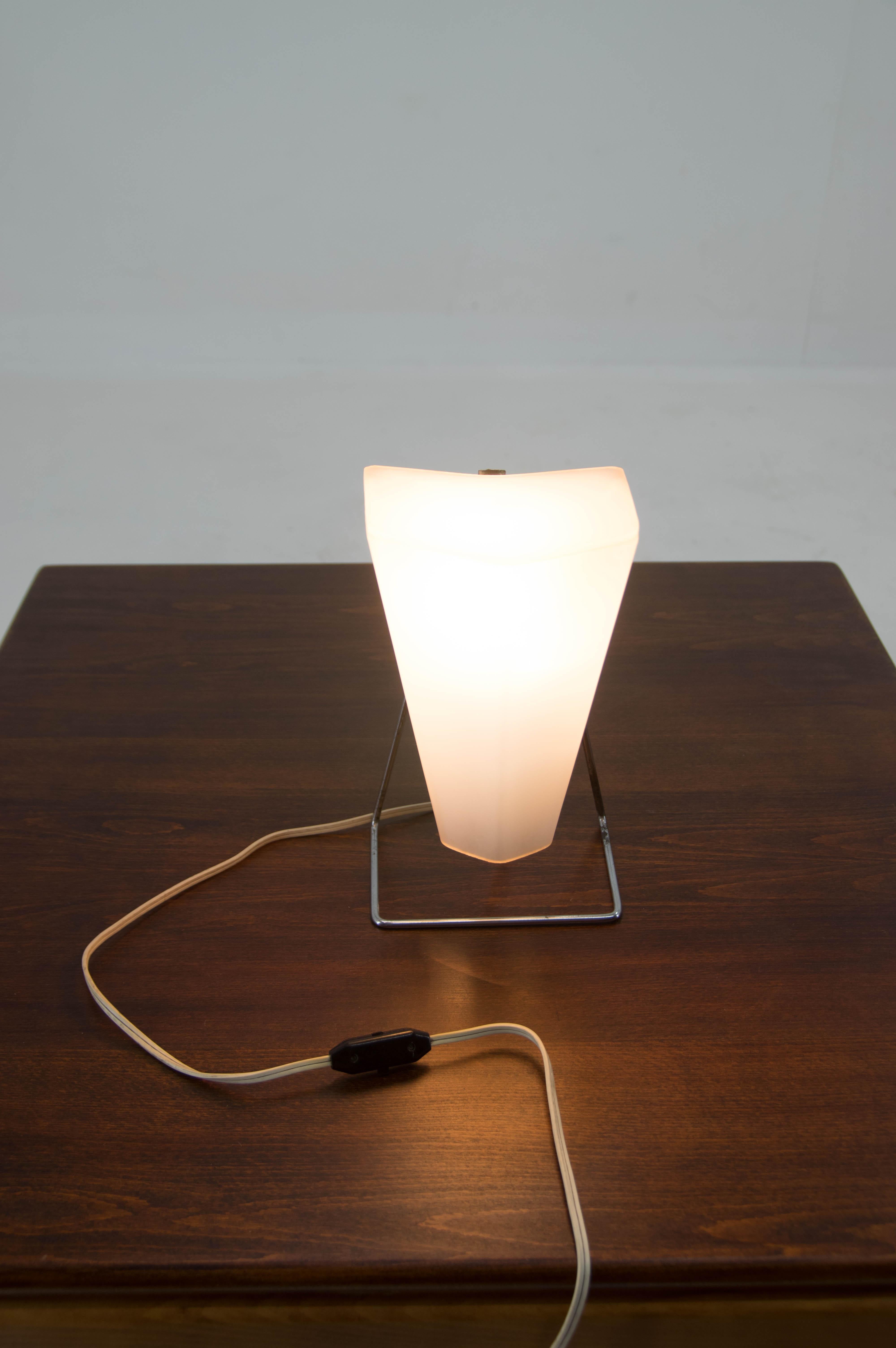 Metal Midcentury Table Lamp by Josef Hurka for Lidokov, 1970s For Sale