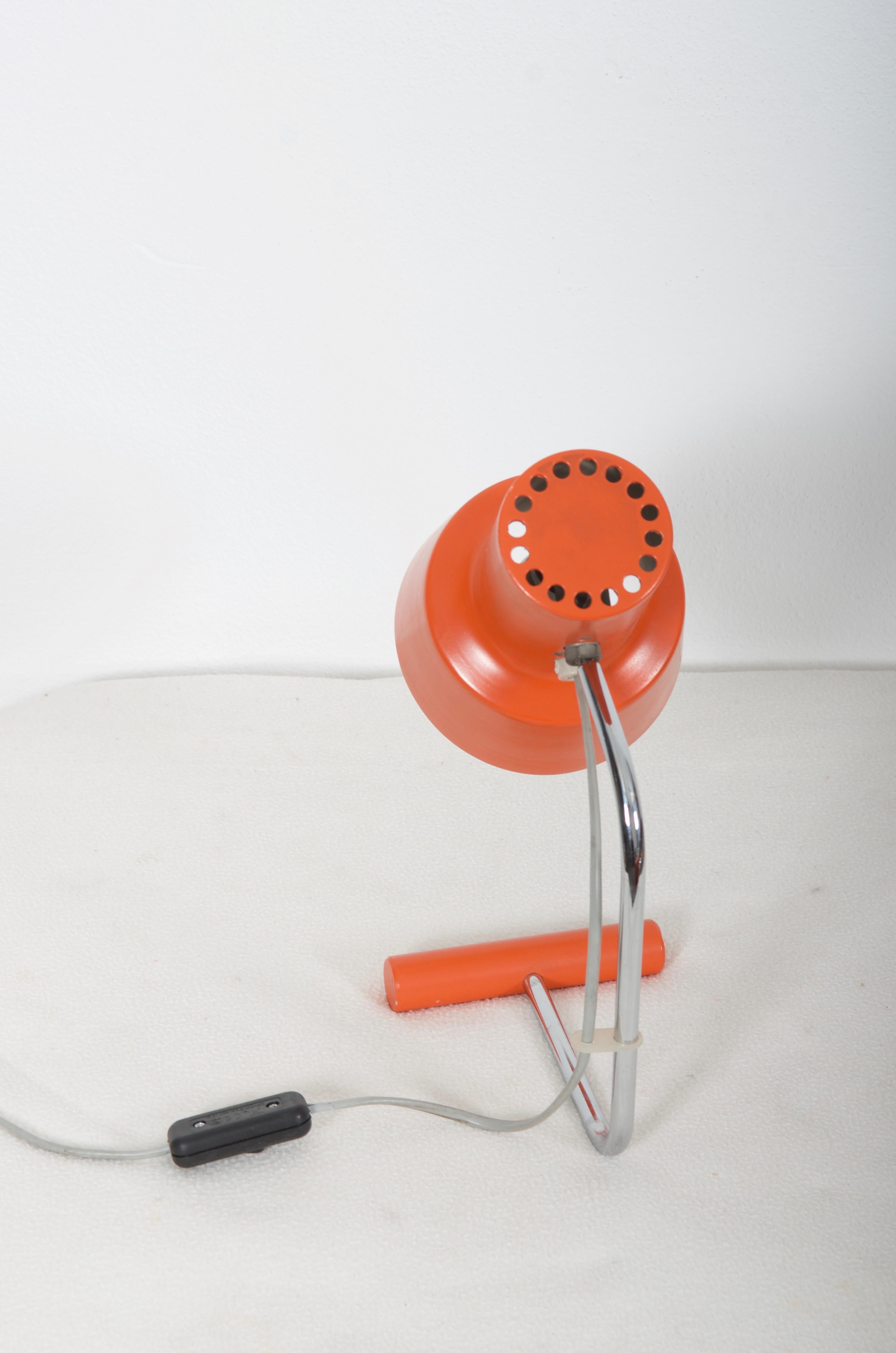 Painted Midcentury Table Lamp by Napako For Sale