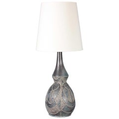 Midcentury Table Lamp Ceramic by Søholm, Made in Denmark 1960s