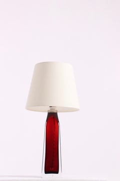 Midcentury Table Lamp Designed by Carl Fagerlund for Orrefors Glass, 1950s