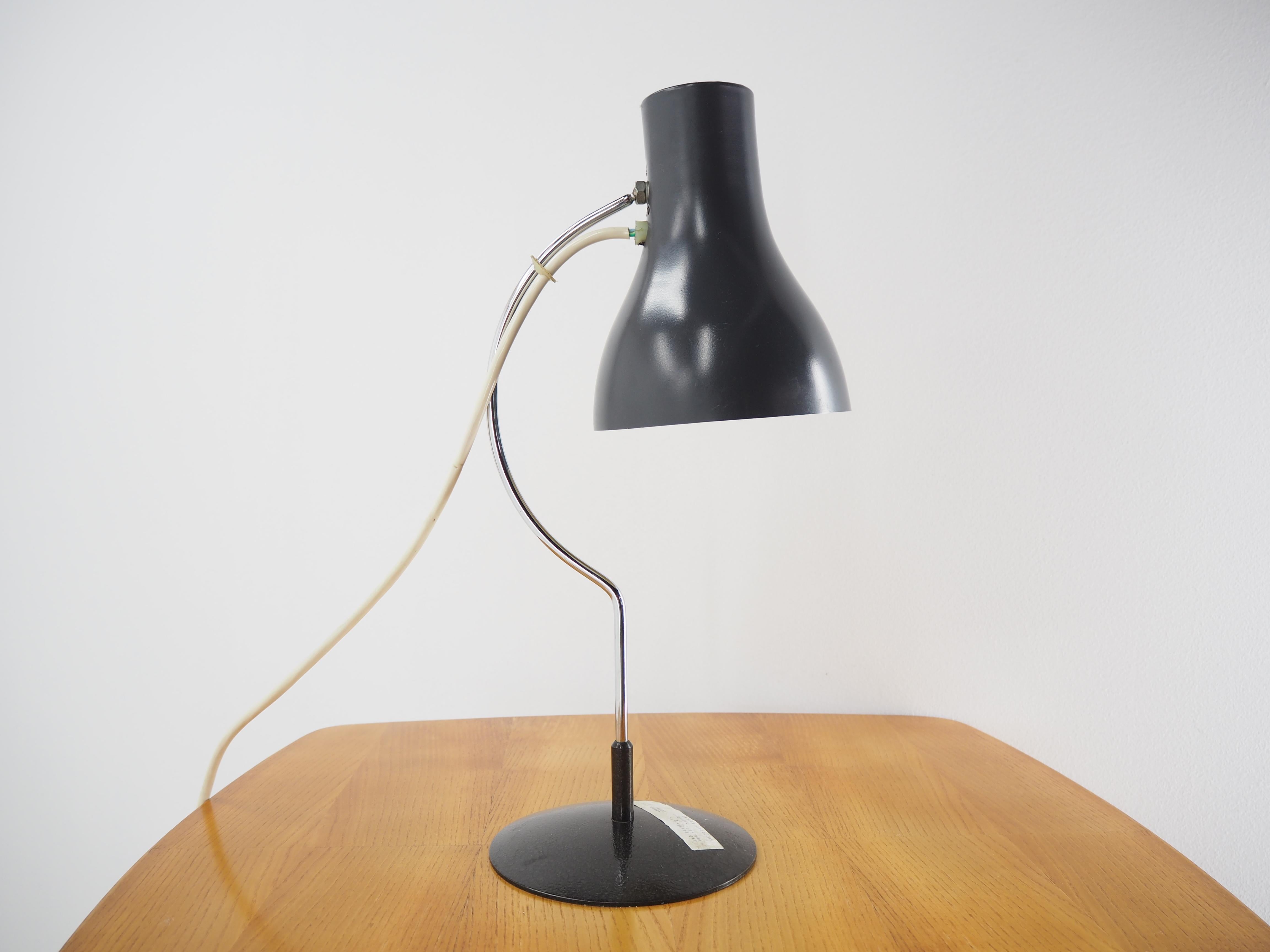 Mid-Century Modern Midcentury Table Lamp Designed by J. Hurka for Napako 1970s Type 0521
