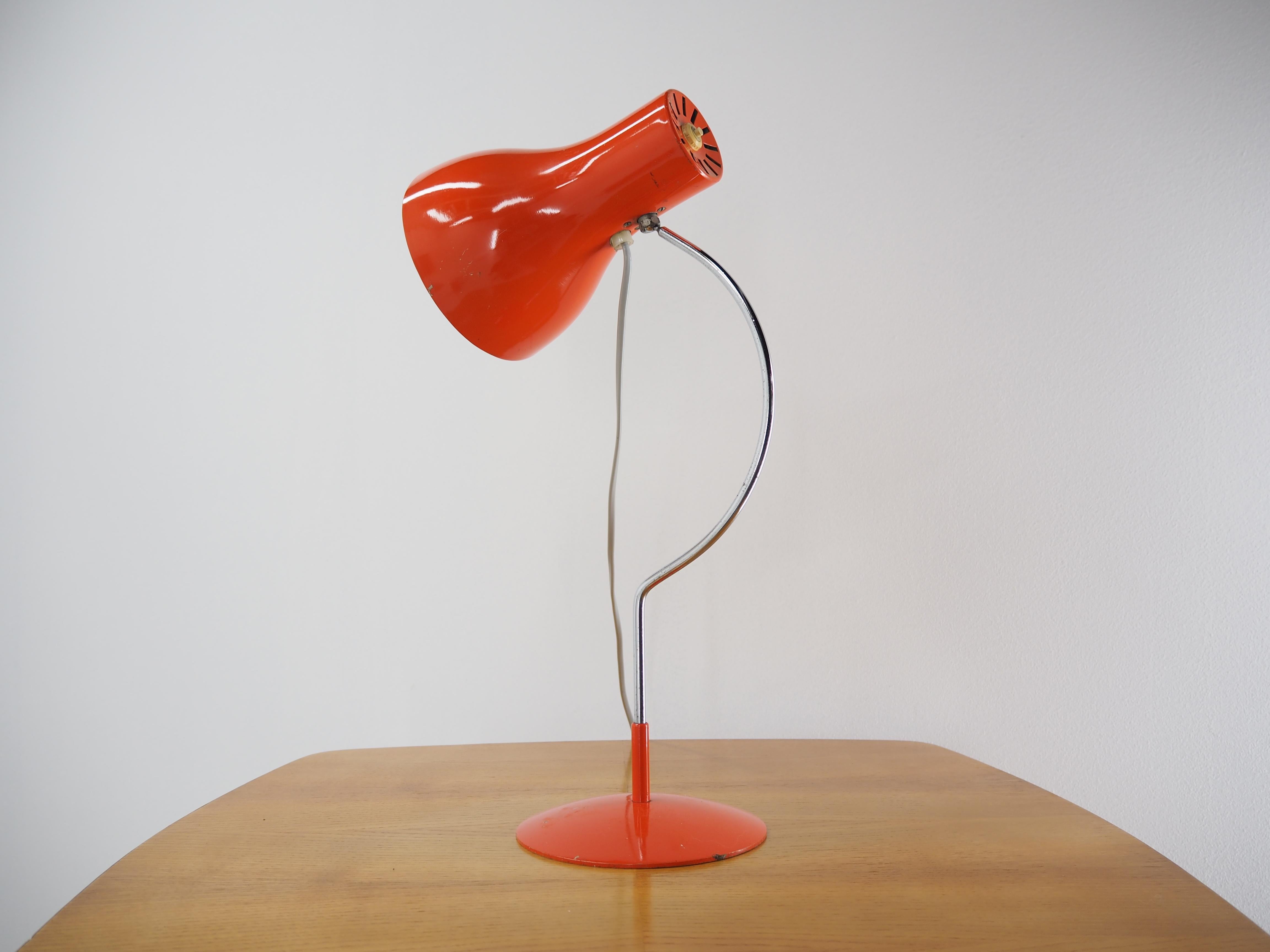 Mid-Century Modern Midcentury Table Lamp Designed by J. Hurka for Napako 1970s type 0521