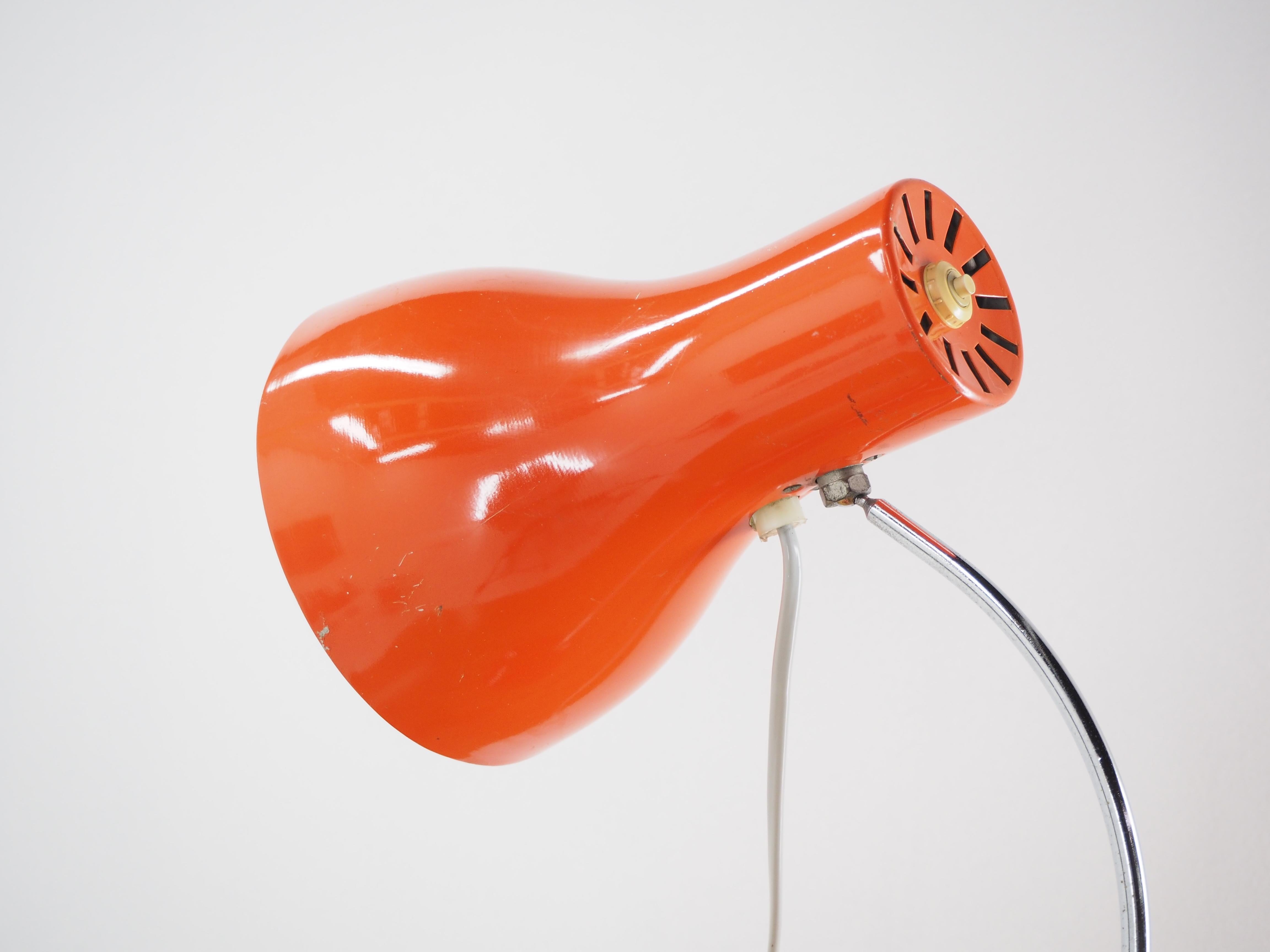 Czech Midcentury Table Lamp Designed by J. Hurka for Napako 1970s type 0521