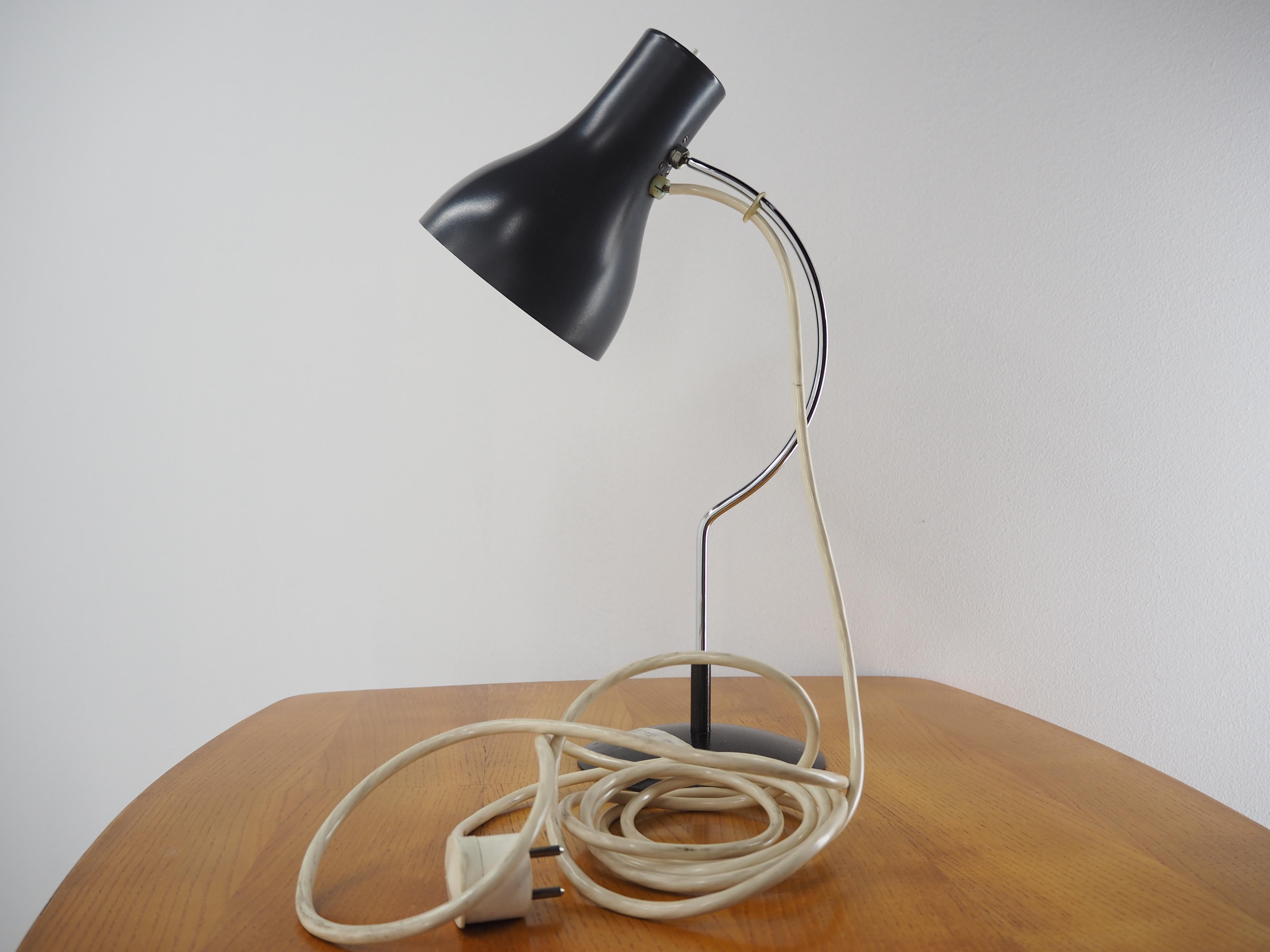 Midcentury Table Lamp Designed by J. Hurka for Napako 1970s Type 0521 1