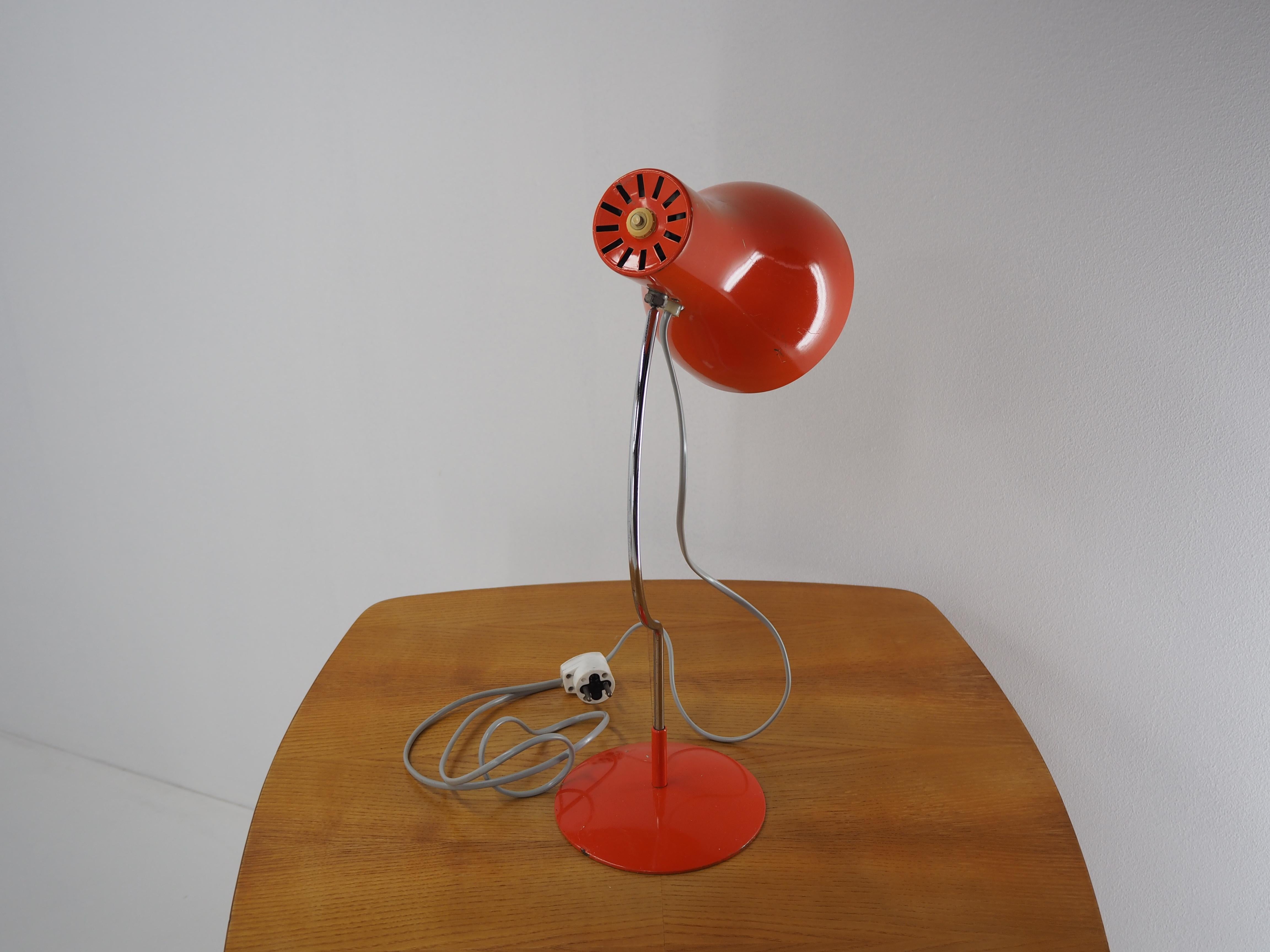 Midcentury Table Lamp Designed by J. Hurka for Napako 1970s type 0521 2