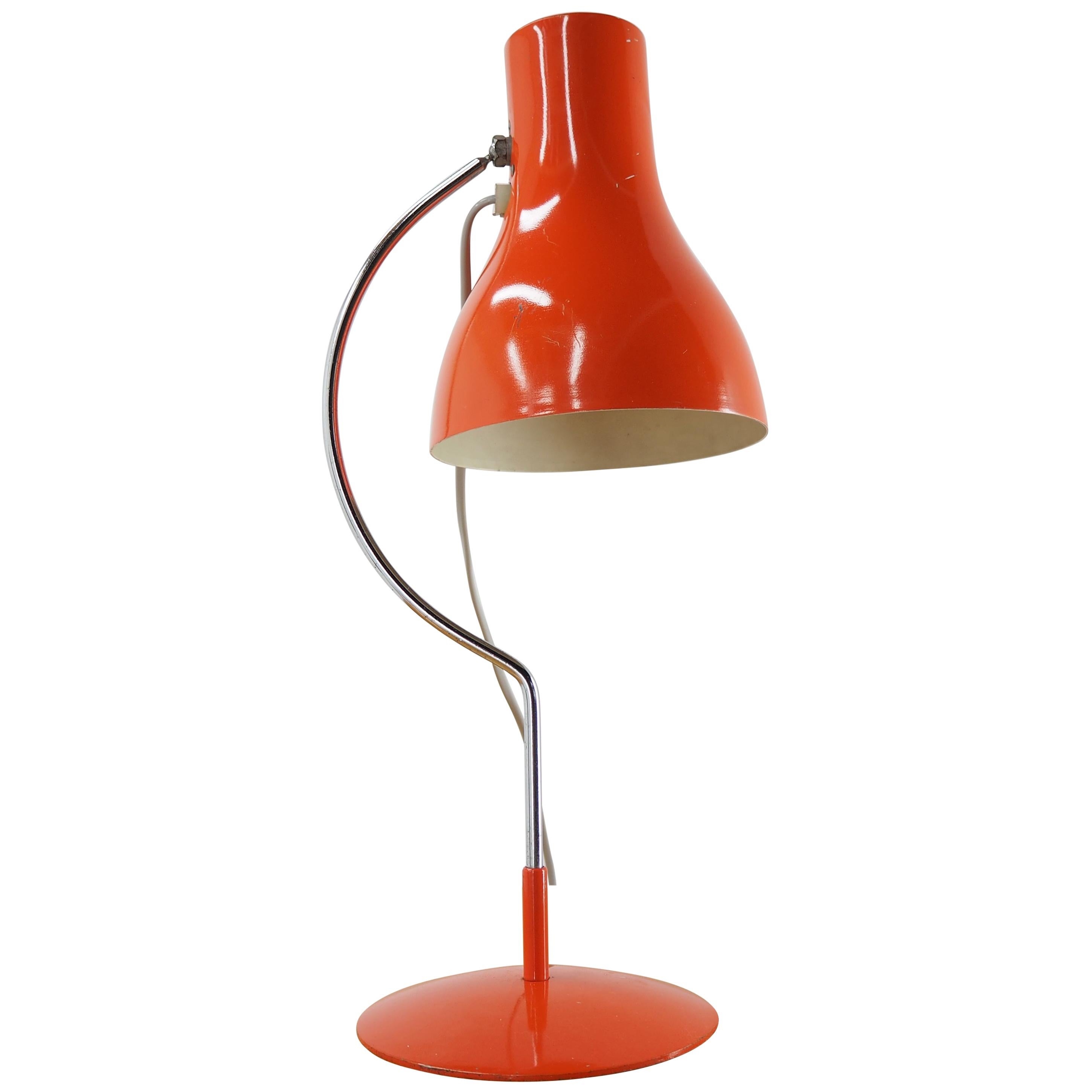 Midcentury Table Lamp Designed by J. Hurka for Napako 1970s type 0521