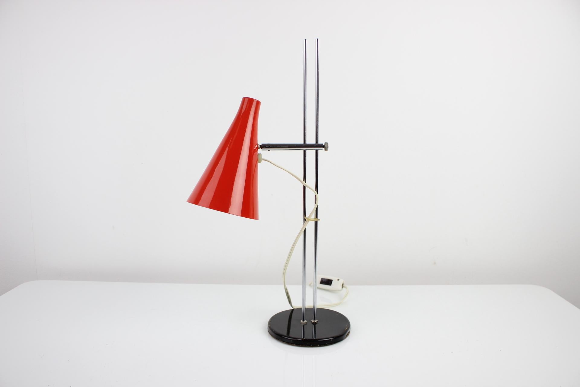 Czech Midcentury Table Lamp Designed by Josef Hurka, 1960s For Sale