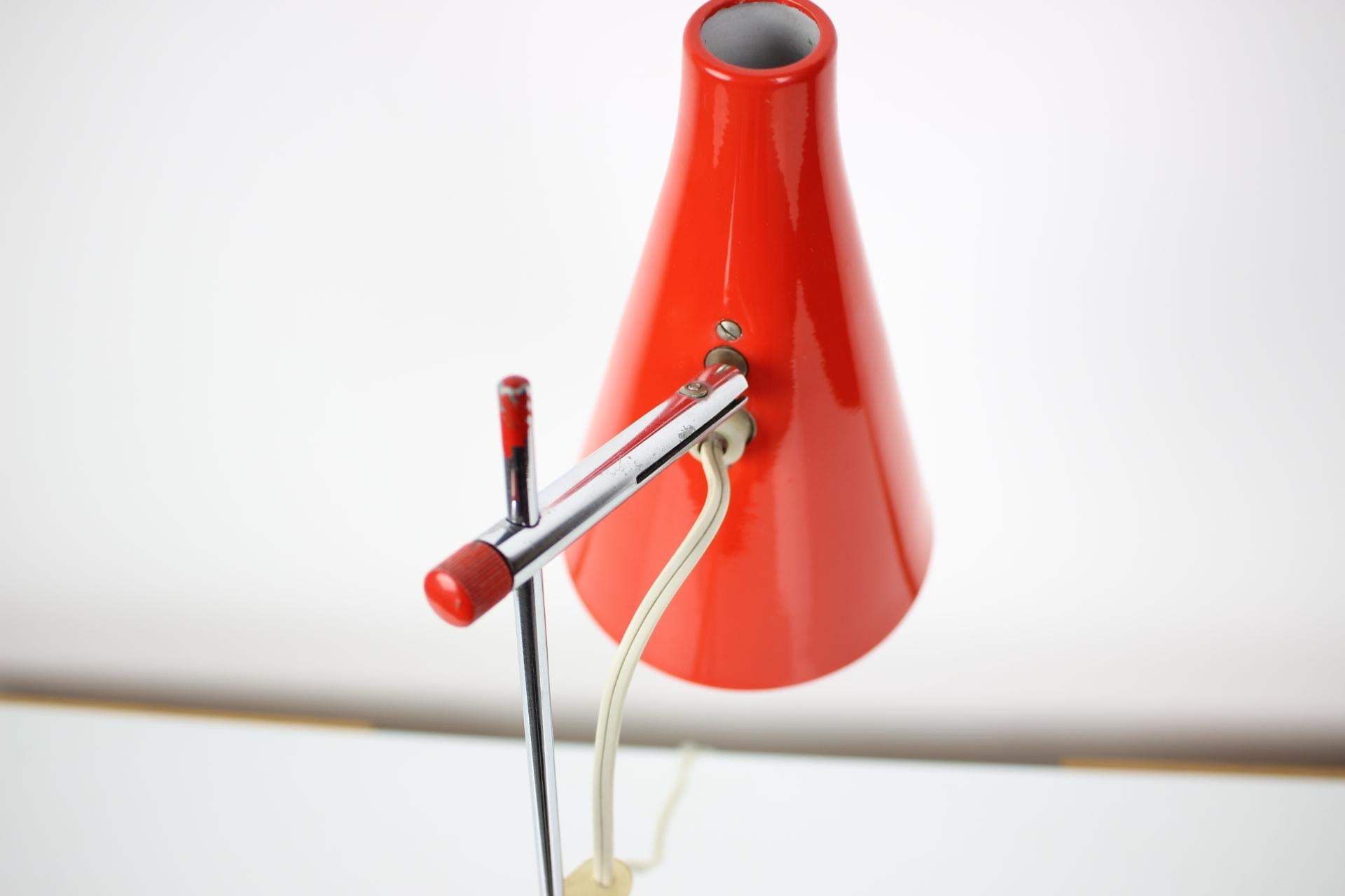 Mid-20th Century Mid-Century Table Lamp Designed by Josef Hurka, 1960s For Sale