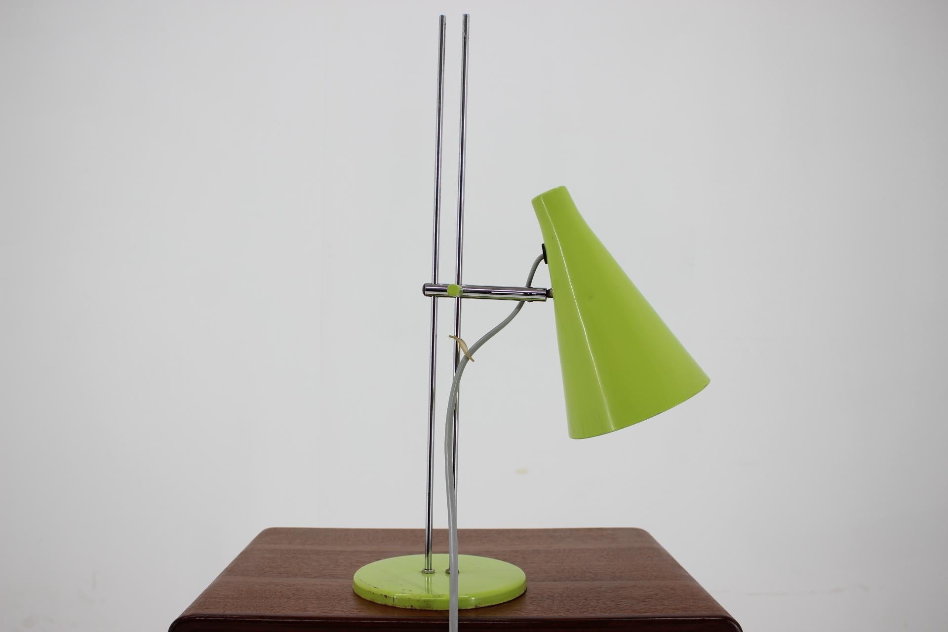 Lacquered Midcentury Table Lamp Designed by Josef Hurka, 1970s For Sale