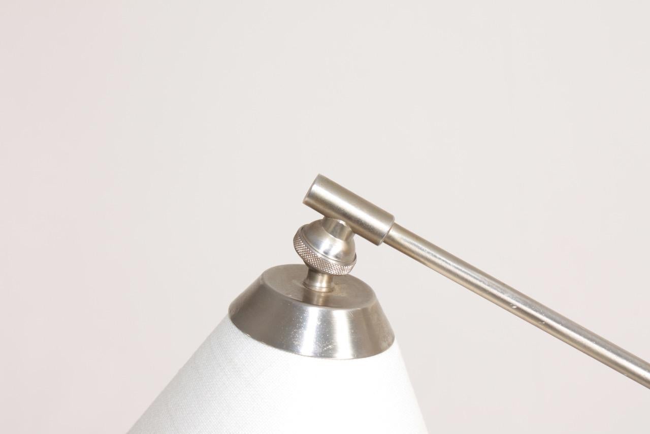 Scandinavian Modern Midcentury Table Lamp Designed by Th. Valentiner, Made in Denmark, 1950s For Sale