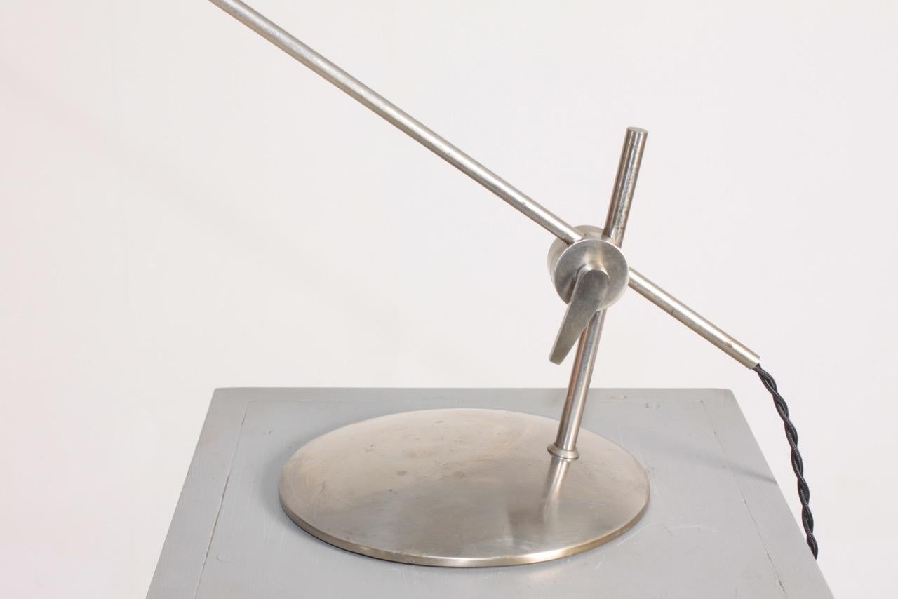 Danish Midcentury Table Lamp Designed by Th. Valentiner, Made in Denmark, 1950s For Sale