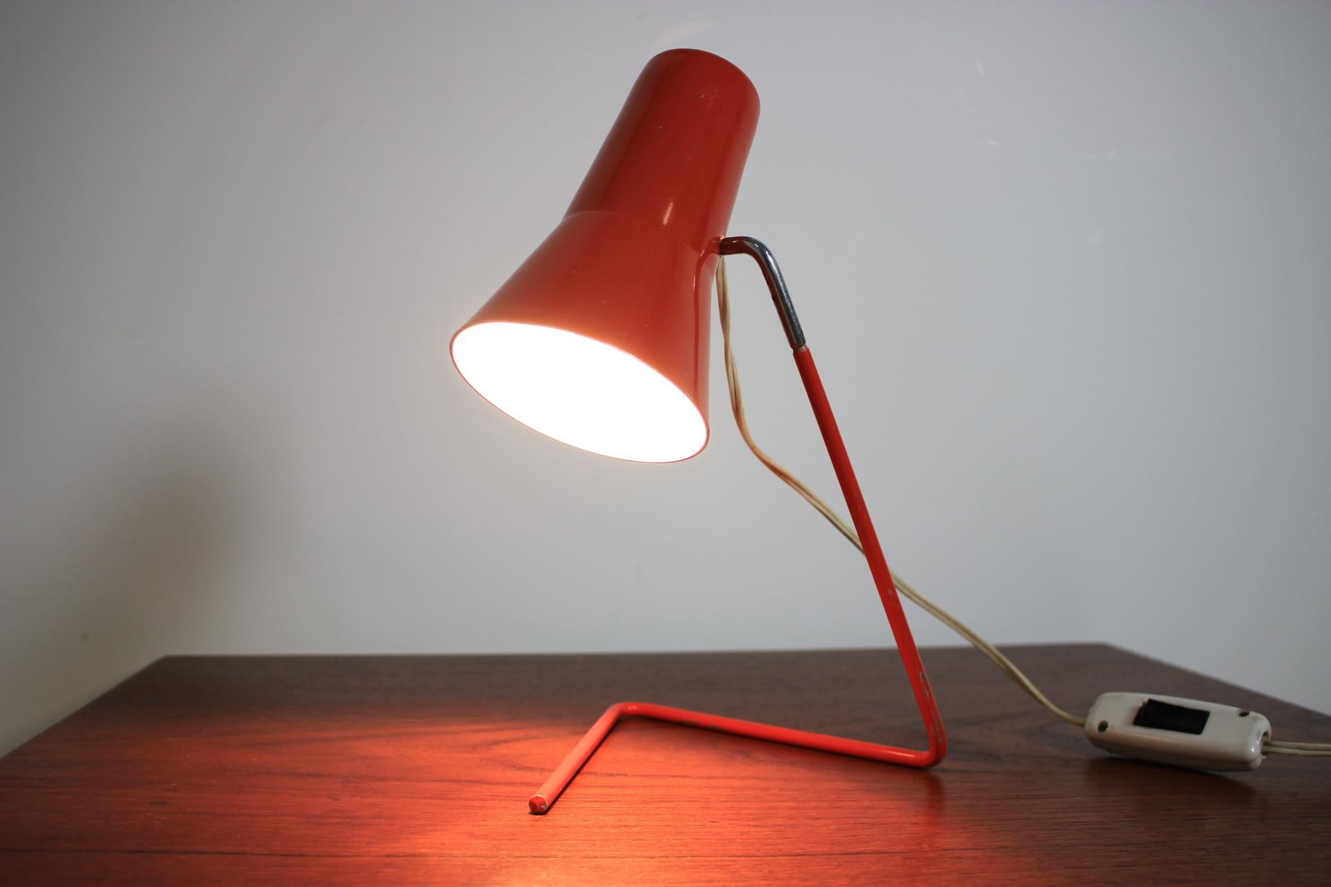 Czech Midcentury Table Lamp Drupol, Josef Hurka, Talampa, 1960s For Sale