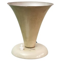 Midcentury Table Lamp Enameled Aluminum Italian Design 1950s