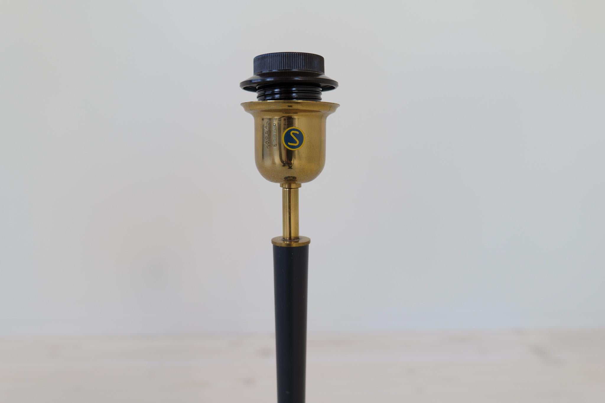 Midcentury Modern Table Lamp in Brass and Cast Iron Asea Sweden, 1950s For Sale 6