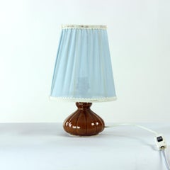 Midcentury Table Lamp In Ceramic Base, Czechoslovakia 1960s
