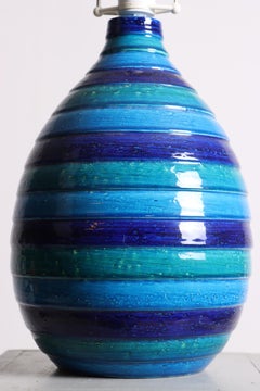 Midcentury Table Lamp in Ceramic by Aldo Londi, 1960s